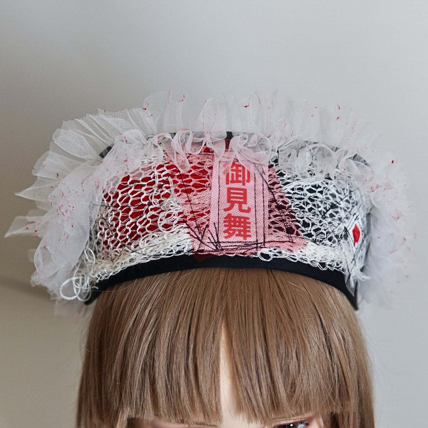 White Hospital OMIMAI Design – Black Nurse Cap