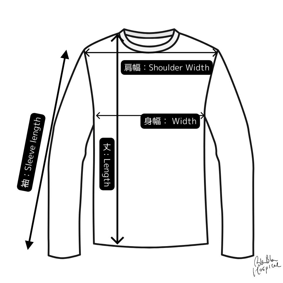 アートニットパッチ 長袖Tシャツ