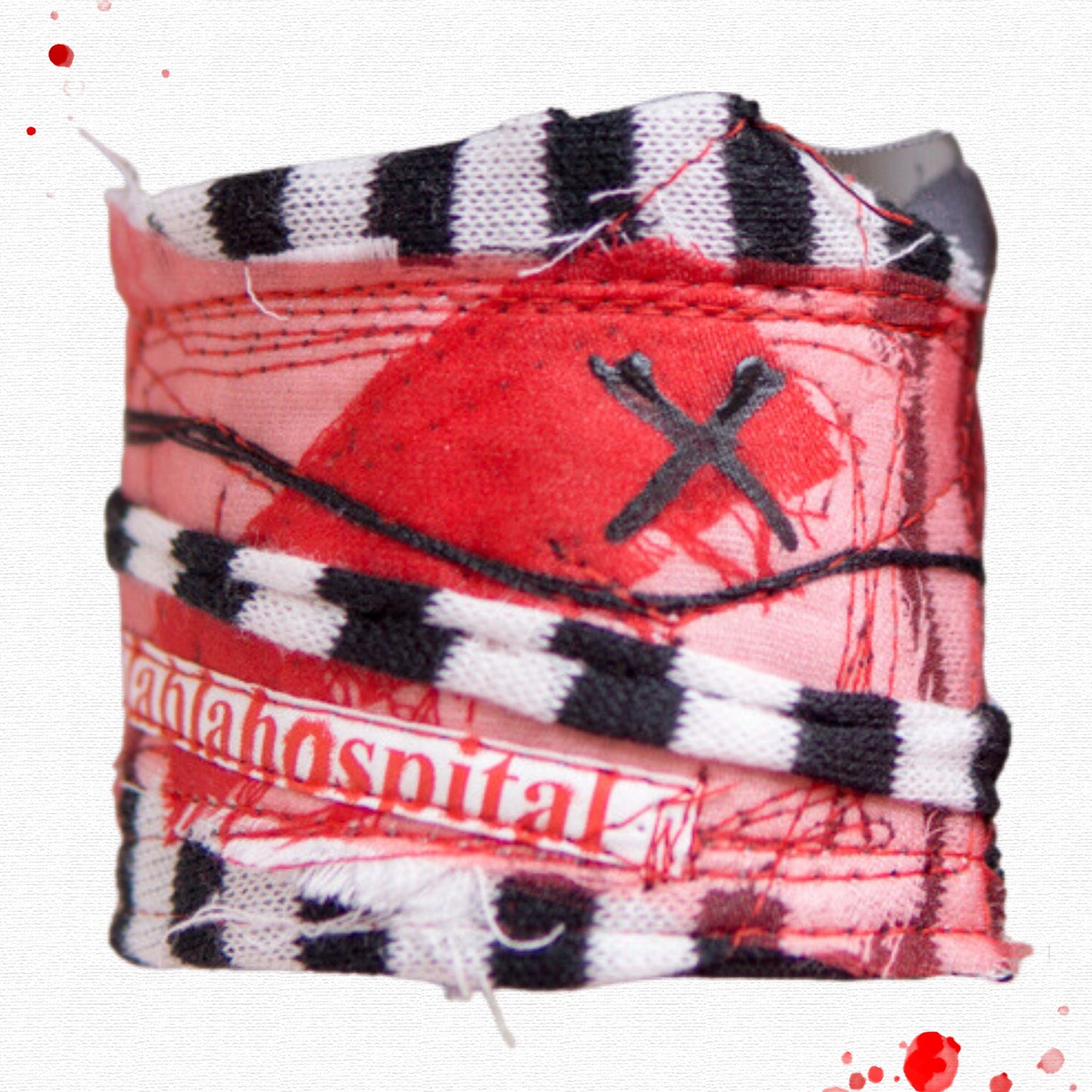 Streifenliebhaber! Blabla-Patientenarmband, einzeln hergestellt von der Blabla-Modekrankenschwester! Verlieren Sie sich nicht in meinem Modekrankenhaus!