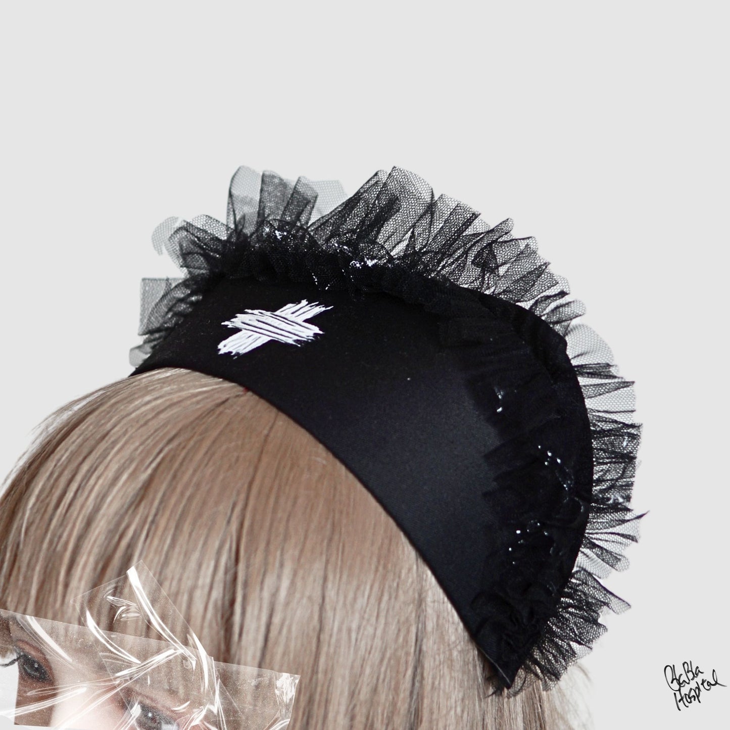 White Paint – Black Nurse Cap