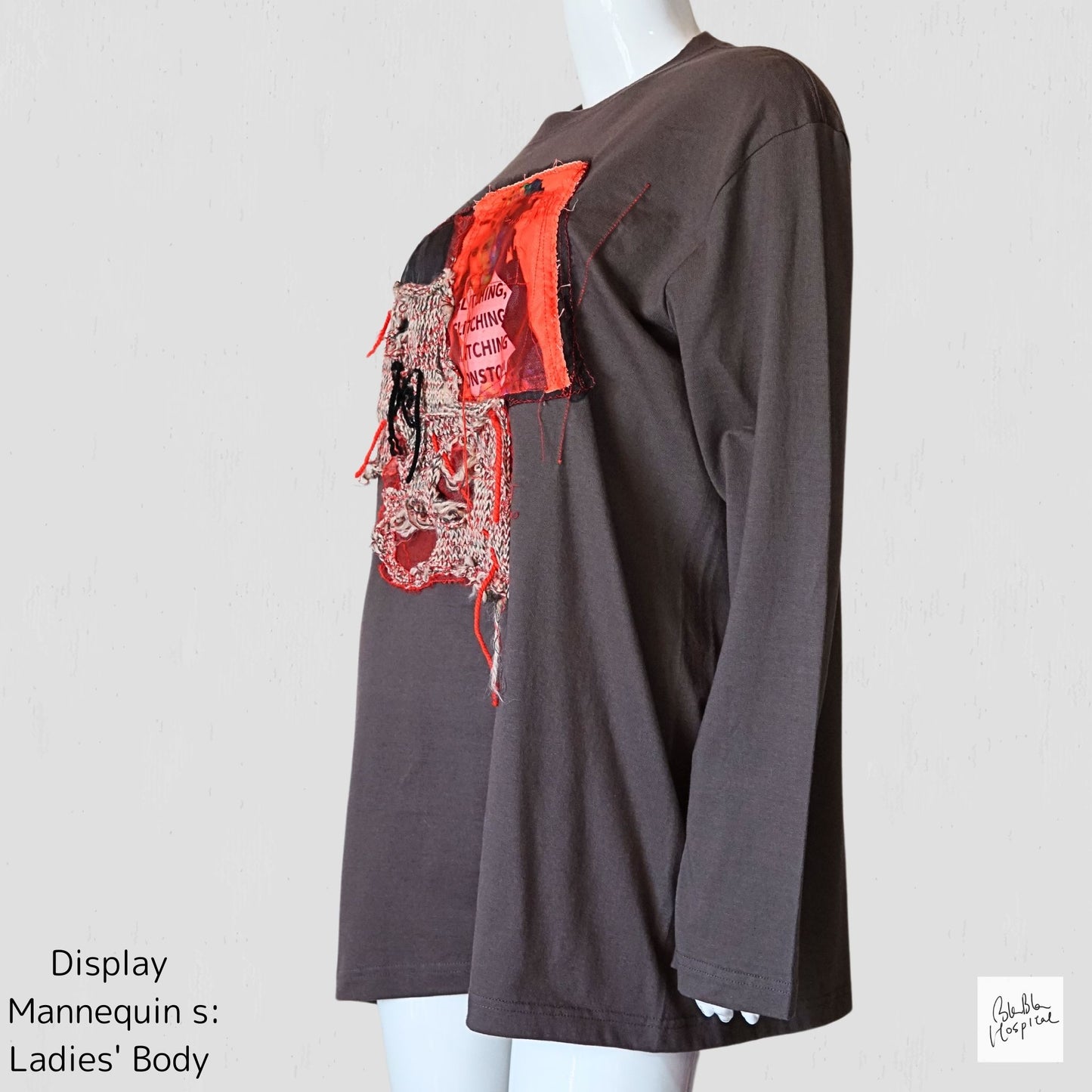 アートニットパッチ 長袖Tシャツ