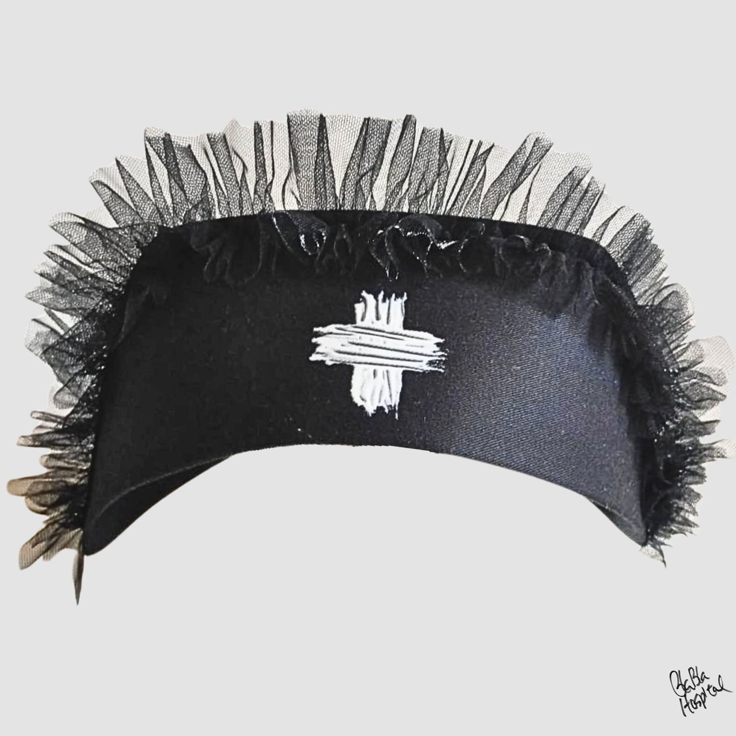 White Paint – Black Nurse Cap