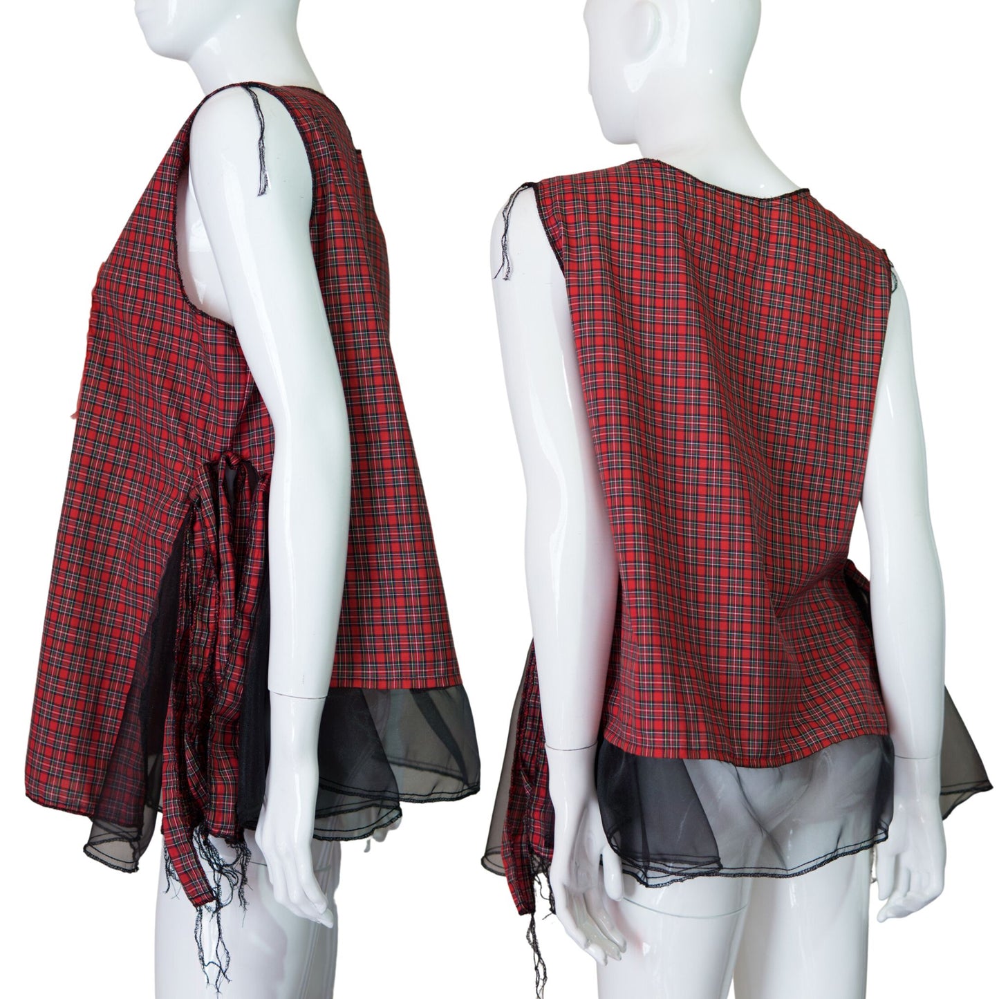 New Tokyo Punk Fashion ! Handmade Sleeveless Pullover Top