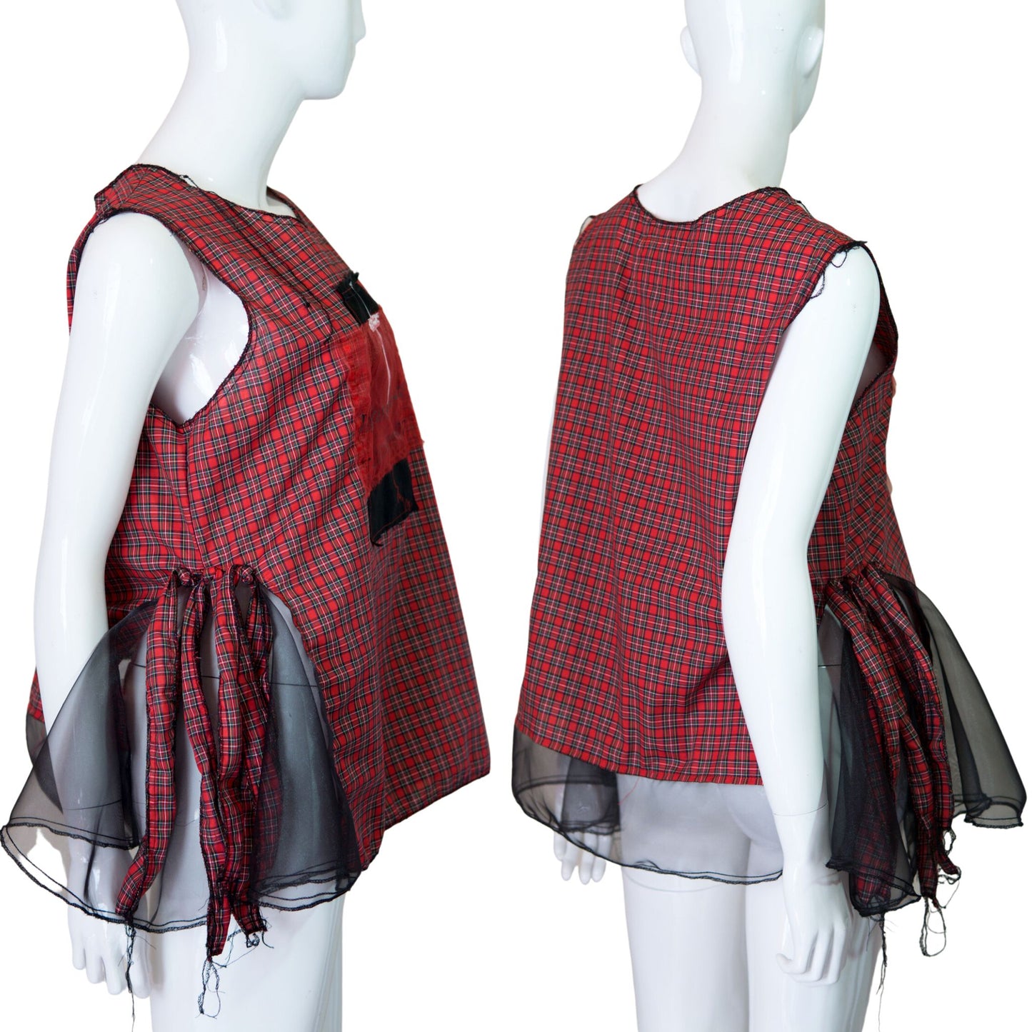 New Tokyo Punk Fashion ! Handmade Sleeveless Pullover Top
