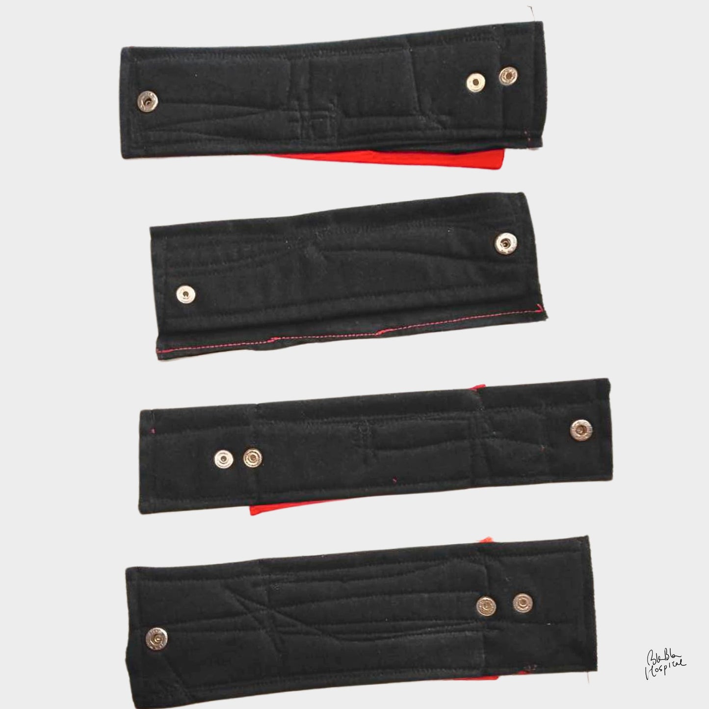 Twinmood Wristband Collection | Black with Red