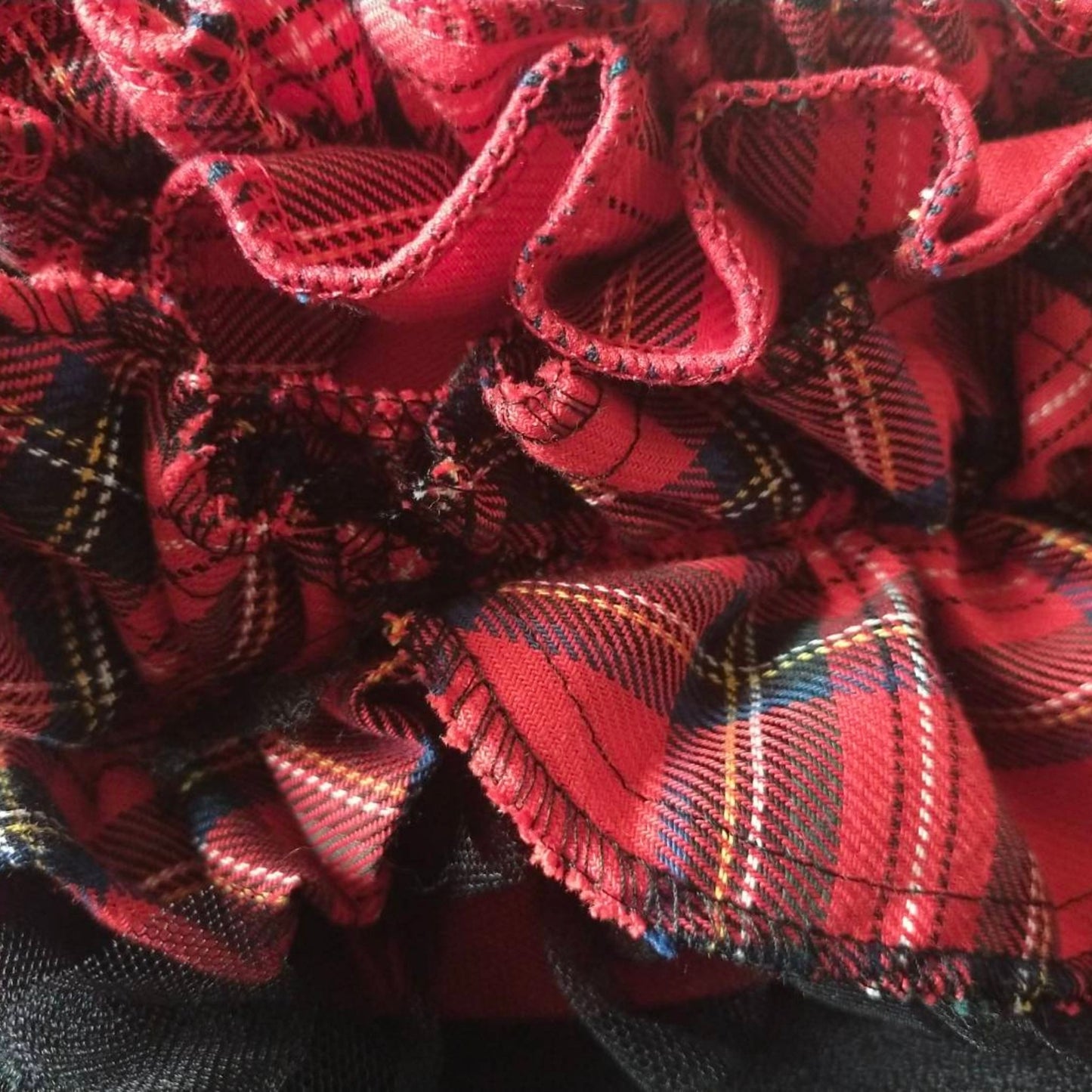 Red Tartan Intuitive Frill – Red Nurse Cap