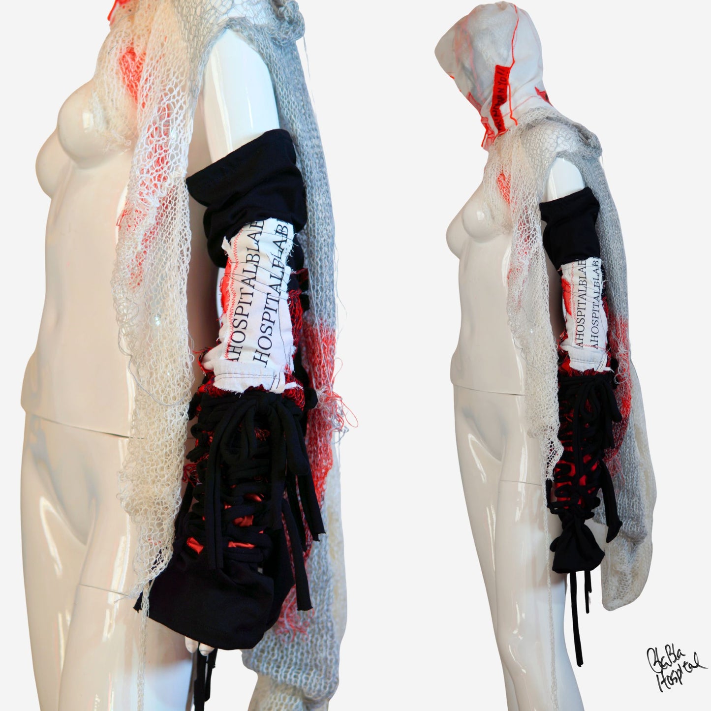 Super Long Length Original Knit patch Arm cover *Sold individually