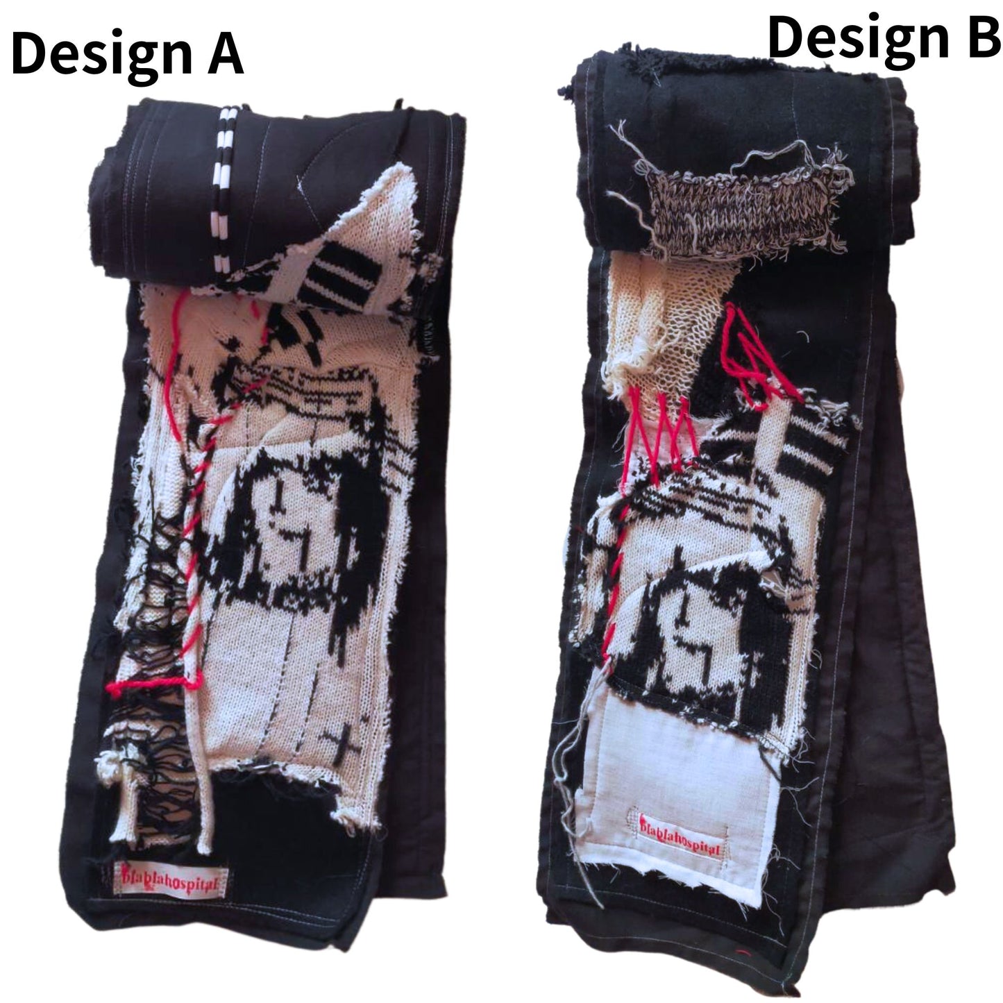 180cm Heavy Weight Blabla Punk Scarf The Nurse Knit Collection Handmade In Tokyo