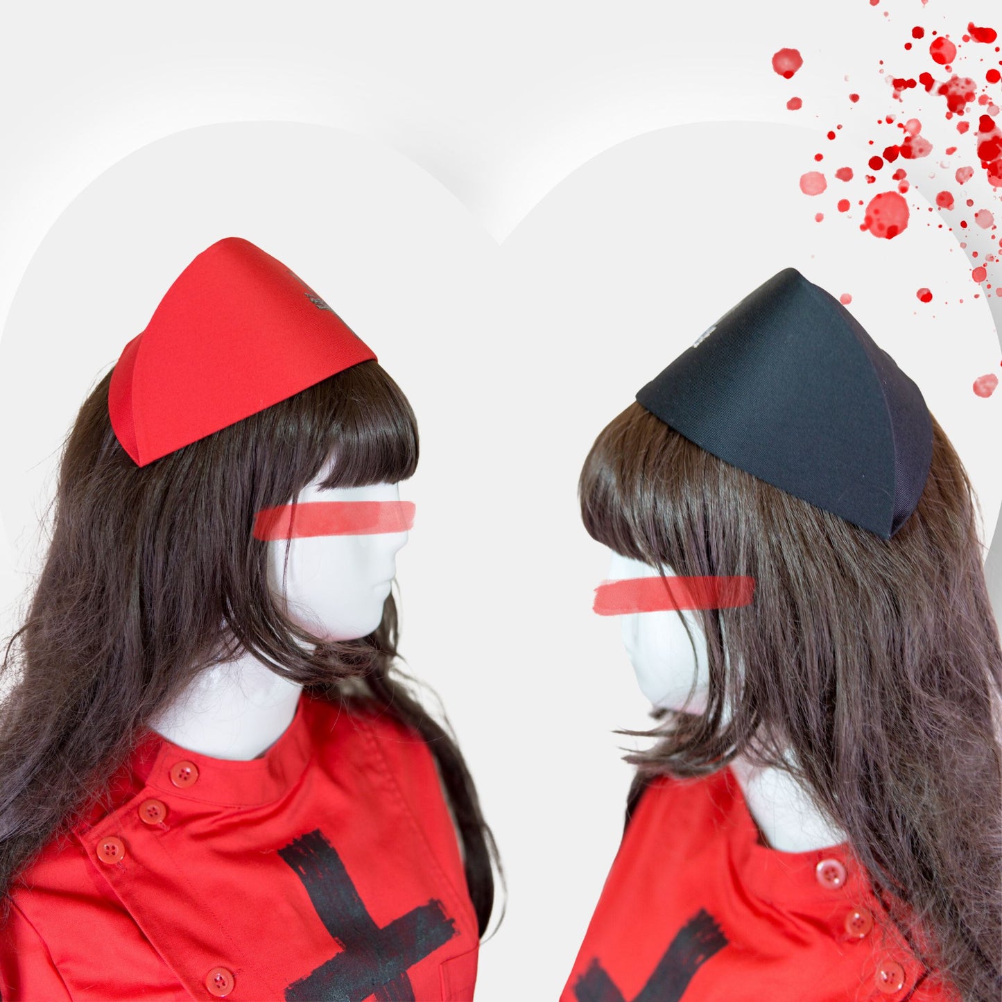 NEU! Rotes Gothic-Krankenschwesterkleid