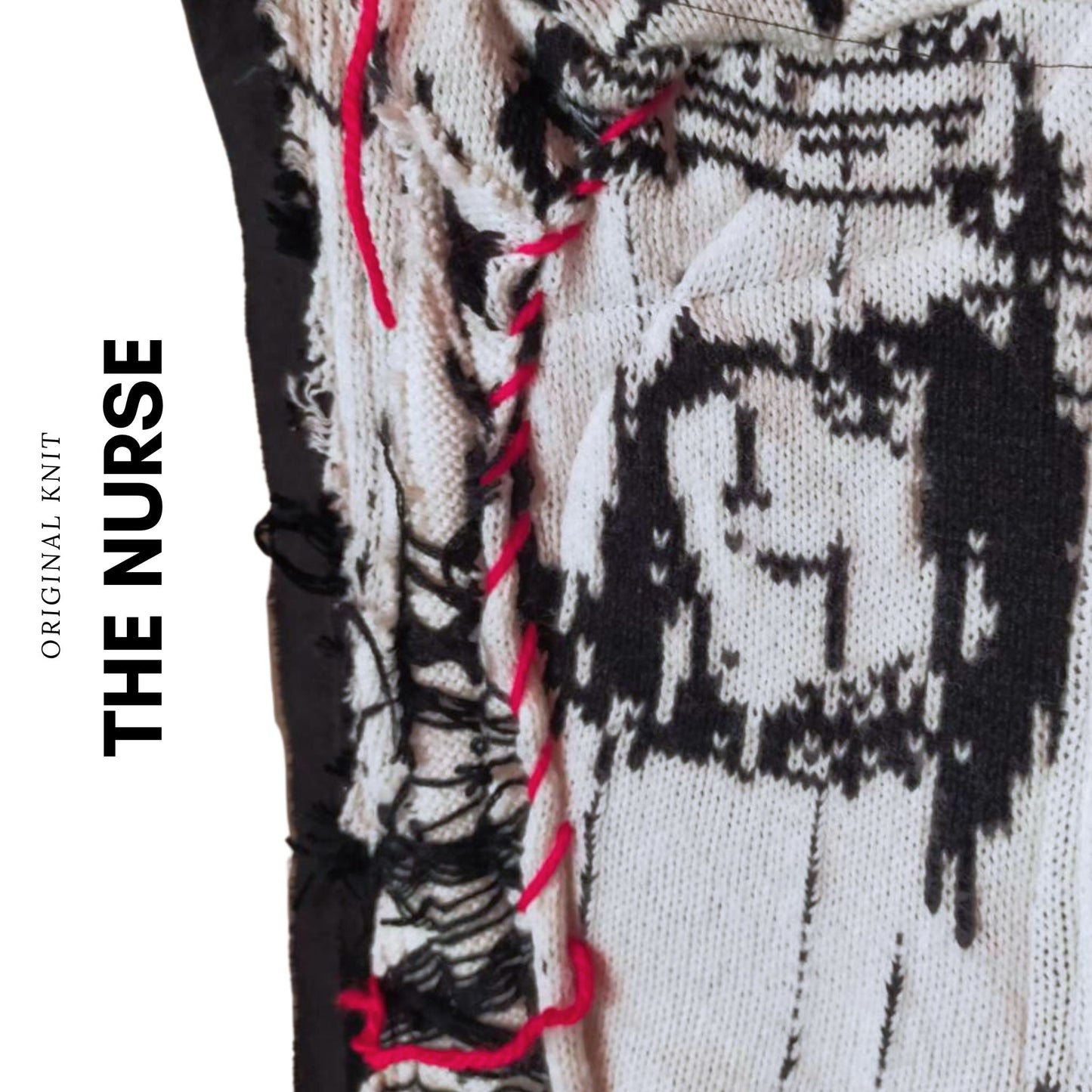 180cm Heavy Weight Blabla Punk Scarf The Nurse Knit Collection Handmade In Tokyo