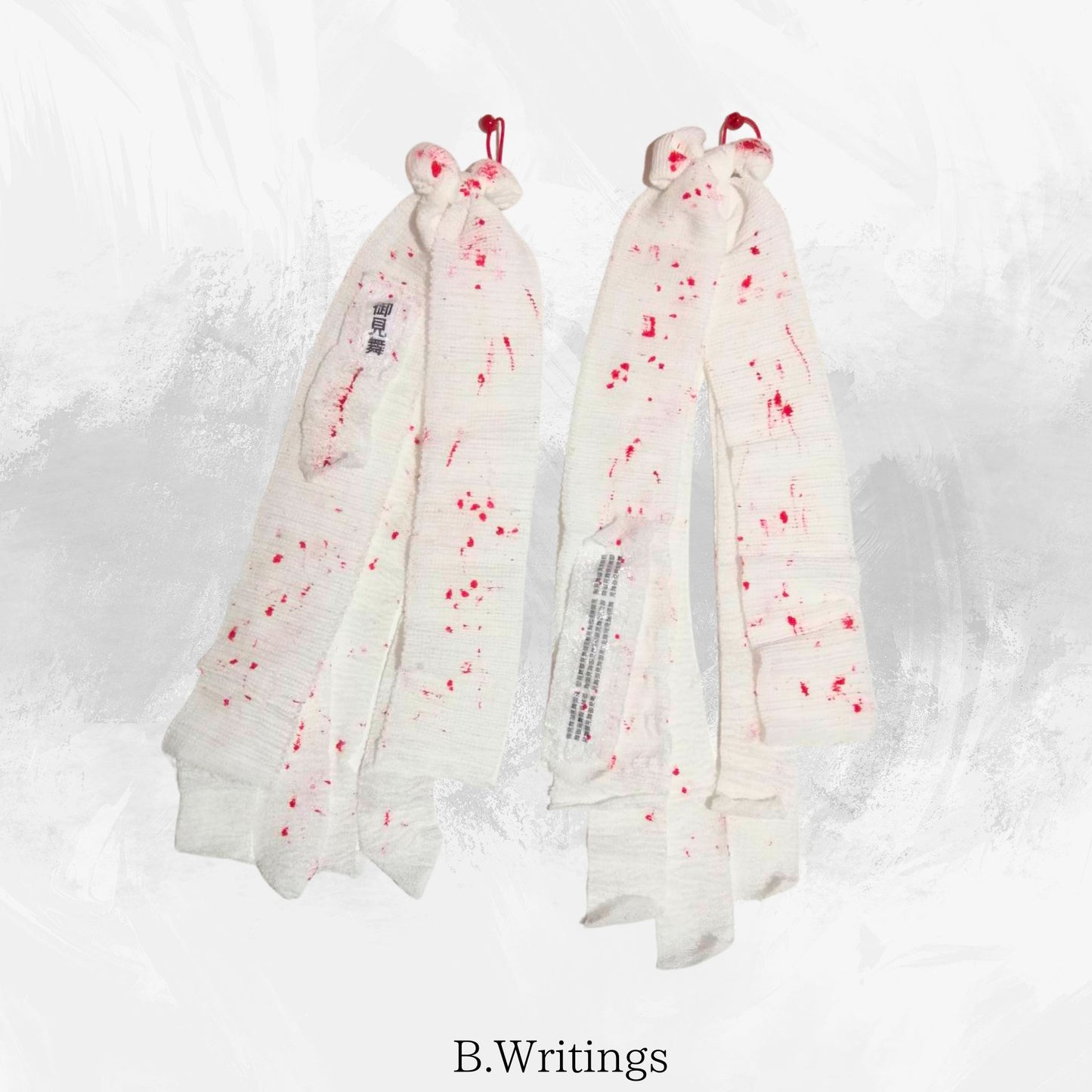 【50cm ish】Bandage Ribbon Hair Ties Yamikawa J Fashion Sweet Sickness Style Set of Two Bloody Long! haha