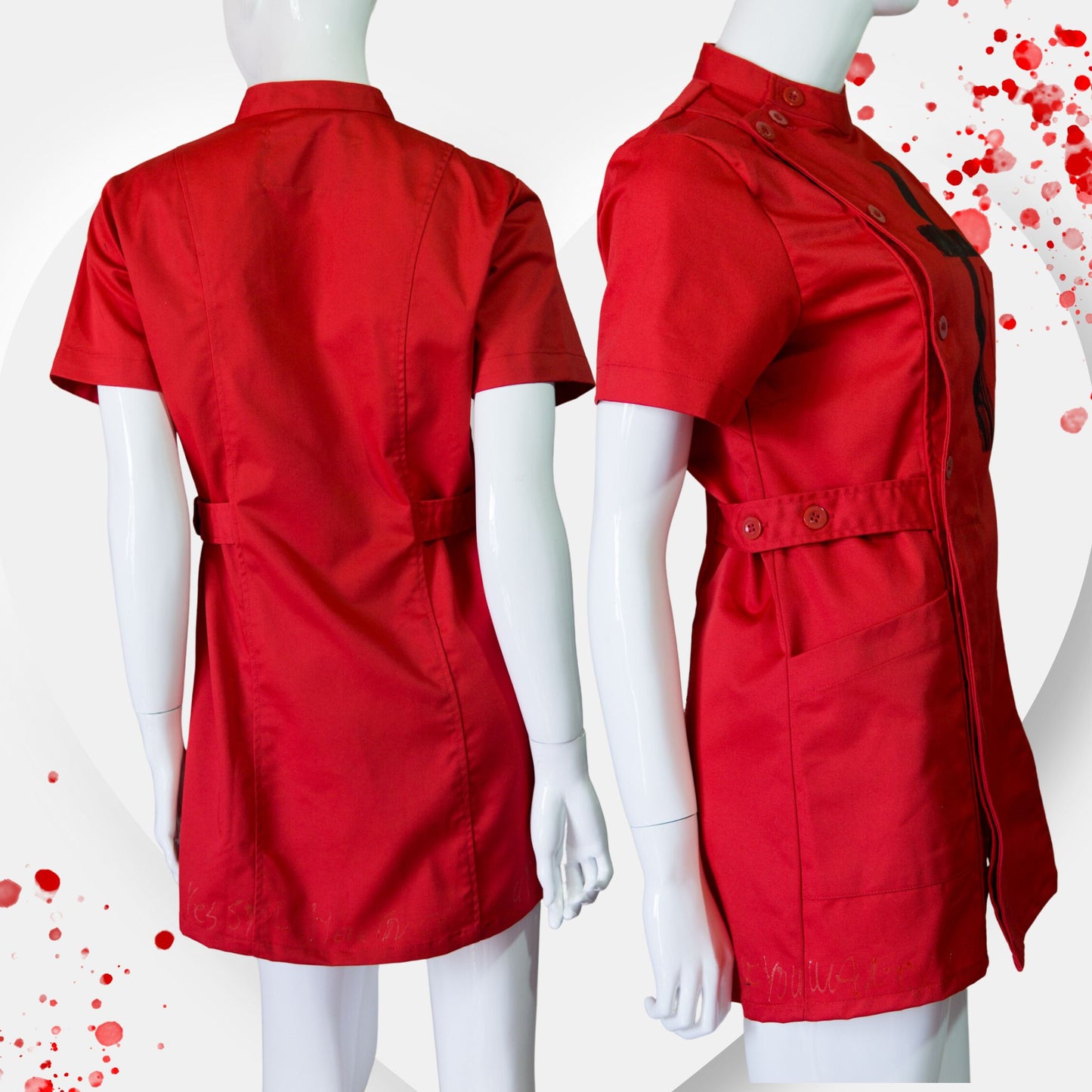 NEU! Rotes Gothic-Krankenschwesterkleid