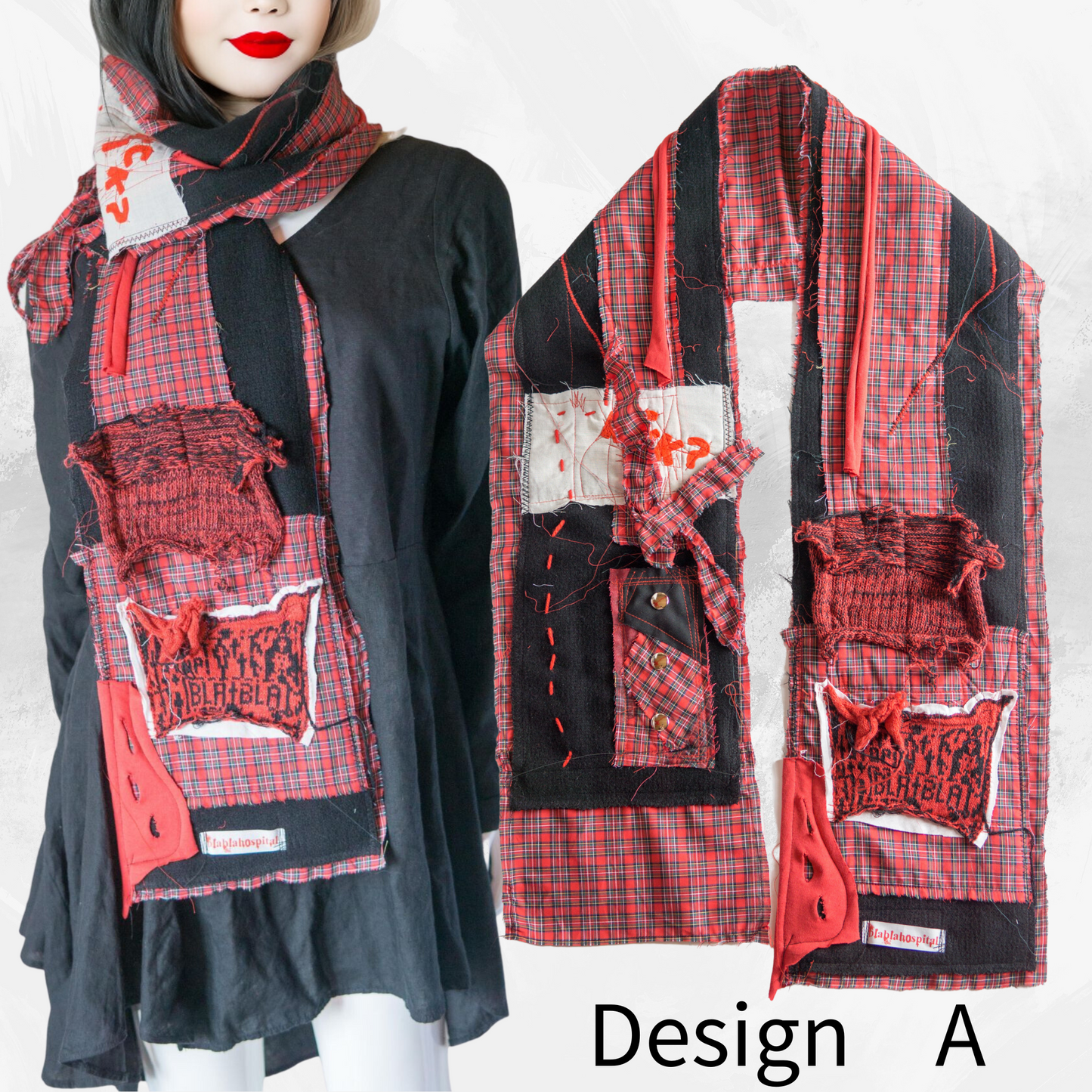 Blabla Punk Scarf Collection Handmade In Tokyo : Please pick a design! 【152cm】