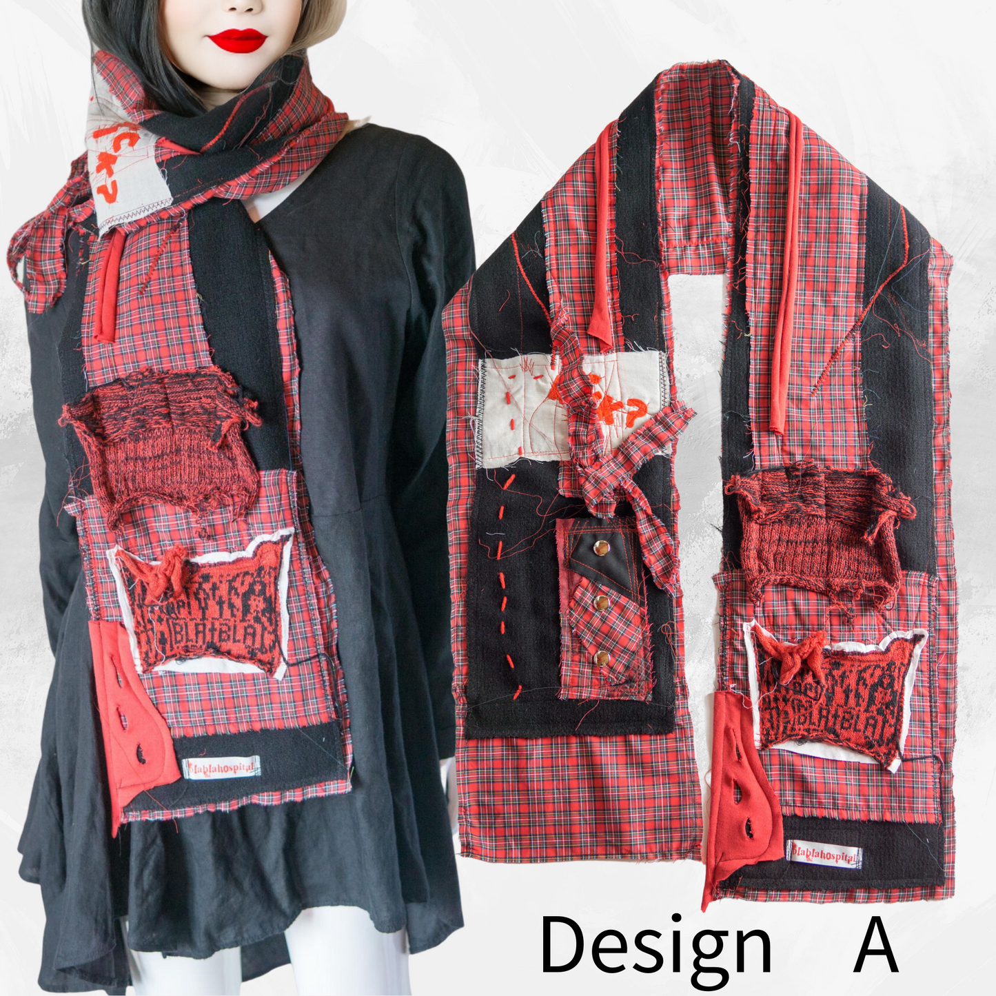 Blabla  Punk Scarf Collection Handmade In Tokyo : Please pick a design!　【152ｃｍ】