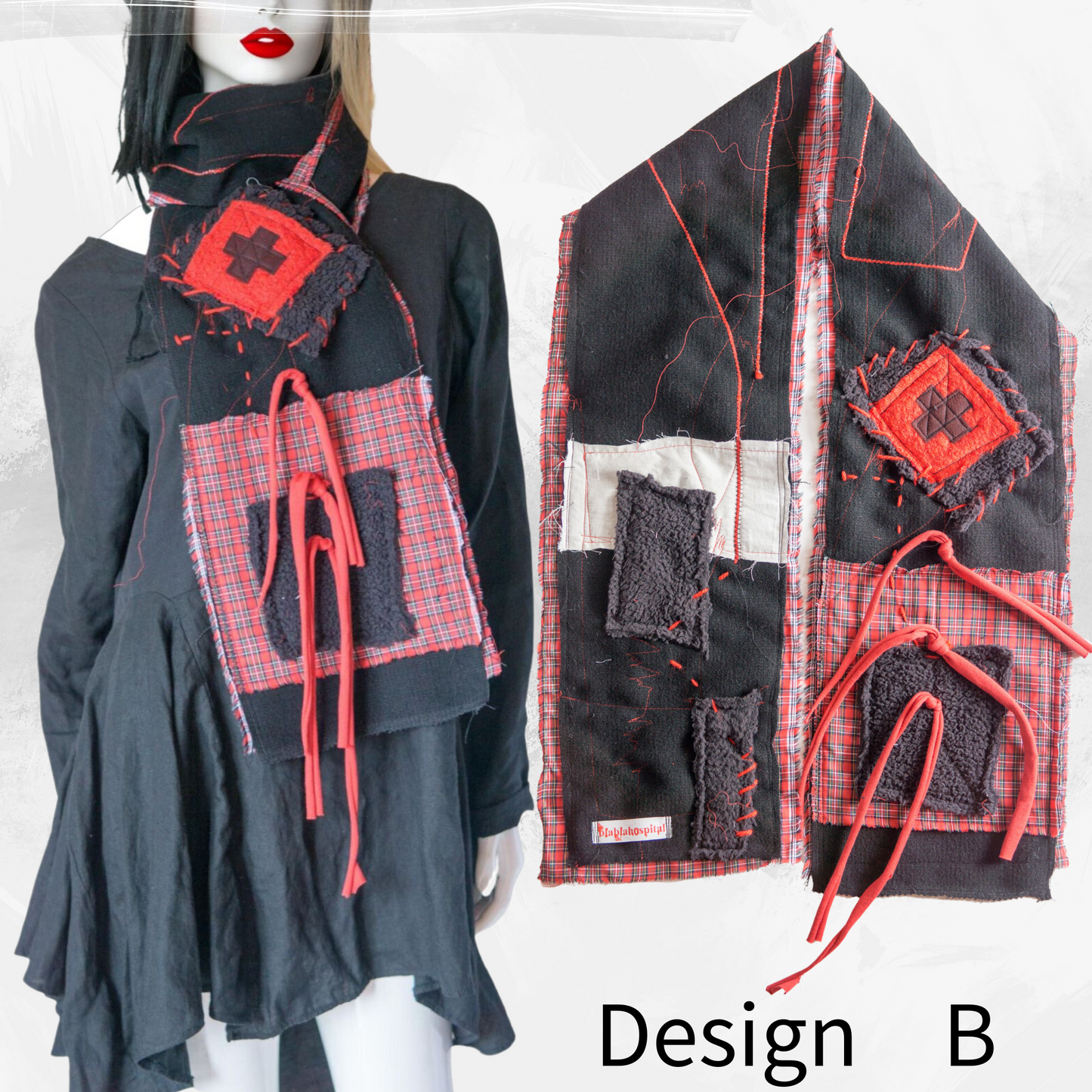 Blabla Punk Scarf Collection Handmade In Tokyo : Please pick a design! 【152cm】