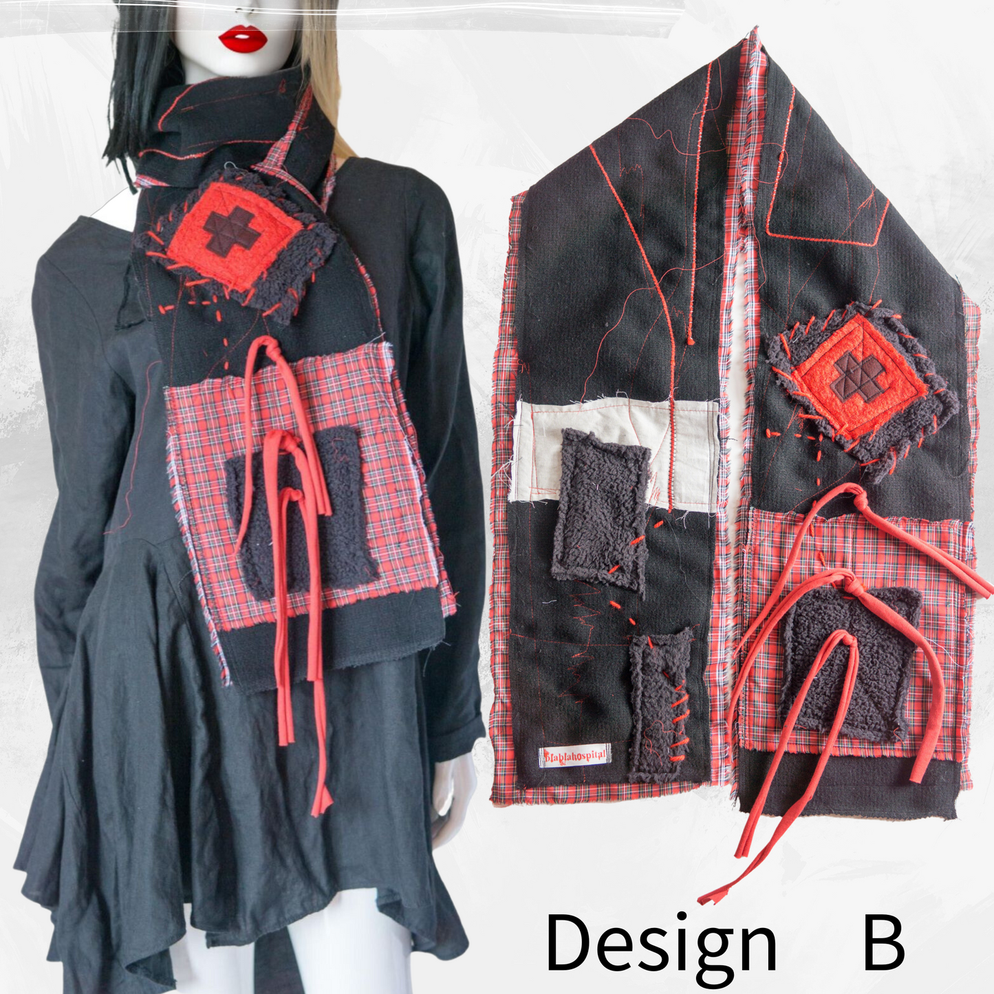 Blabla  Punk Scarf Collection Handmade In Tokyo : Please pick a design!　【152ｃｍ】