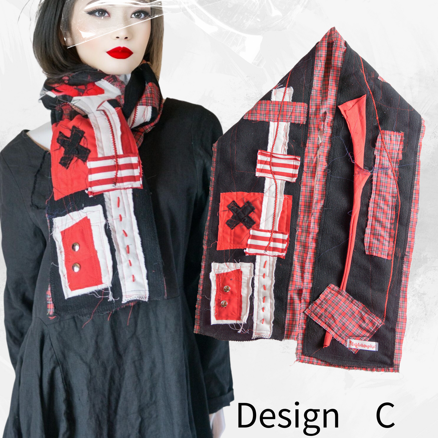 Blabla Punk Scarf Collection Handmade In Tokyo : Please pick a design! 【152cm】