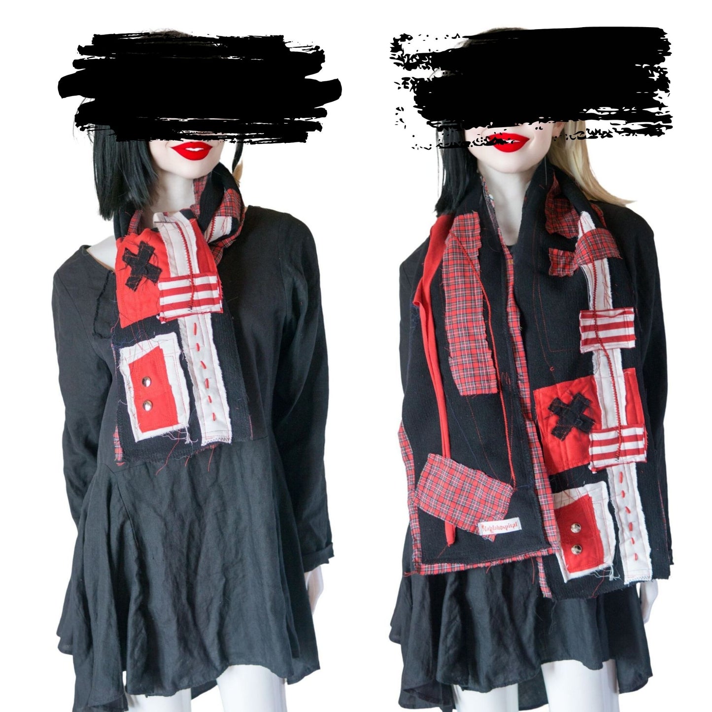 Blabla Punk Scarf Collection Handmade In Tokyo : Please pick a design! 【152cm】