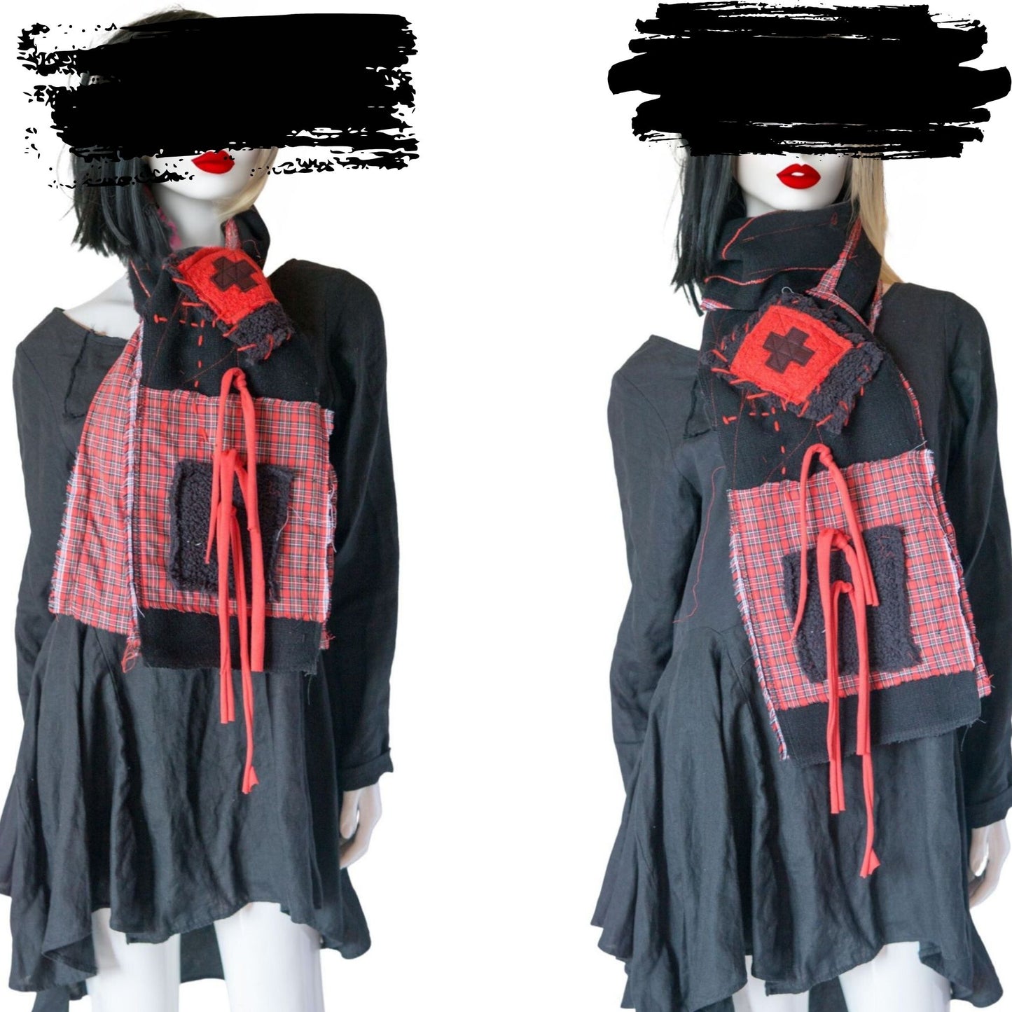 Blabla Punk Scarf Collection Handmade In Tokyo : Please pick a design! 【152cm】