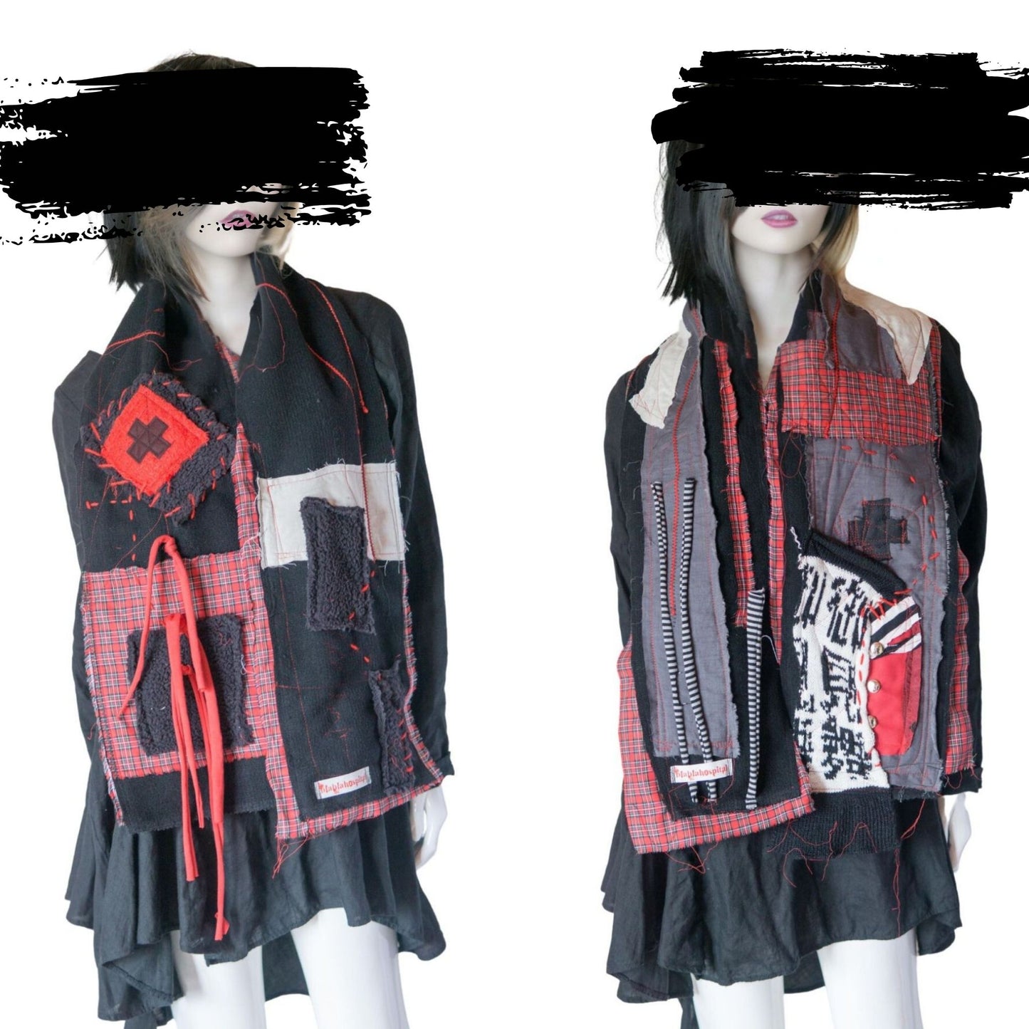 Blabla Punk Scarf Collection Handmade In Tokyo : Please pick a design! 【152cm】