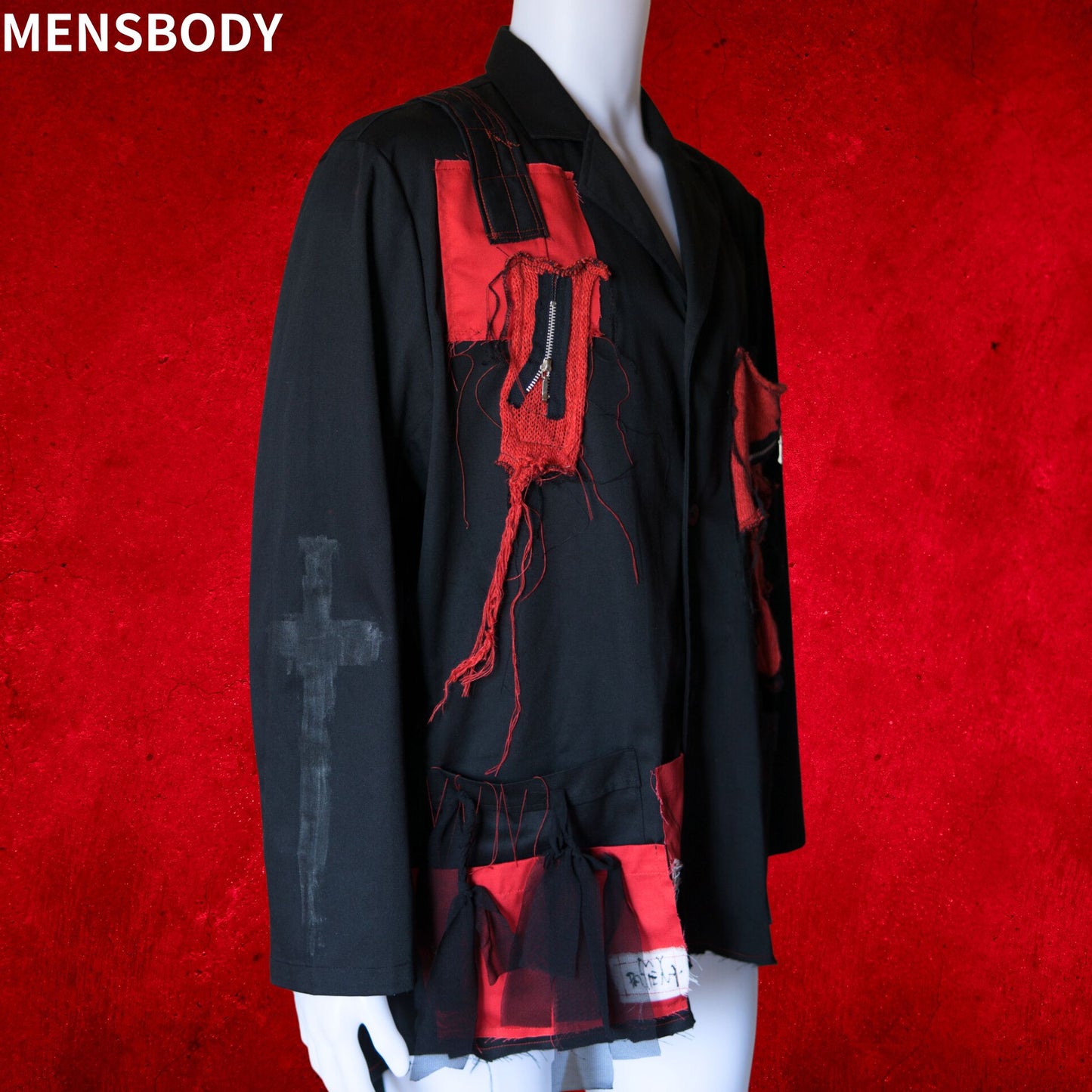 Tokyo Punk Jacke Schwarz Übergröße
