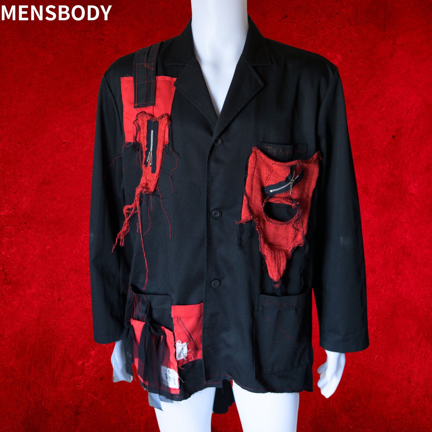 Tokyo Punk Jacke Schwarz Übergröße
