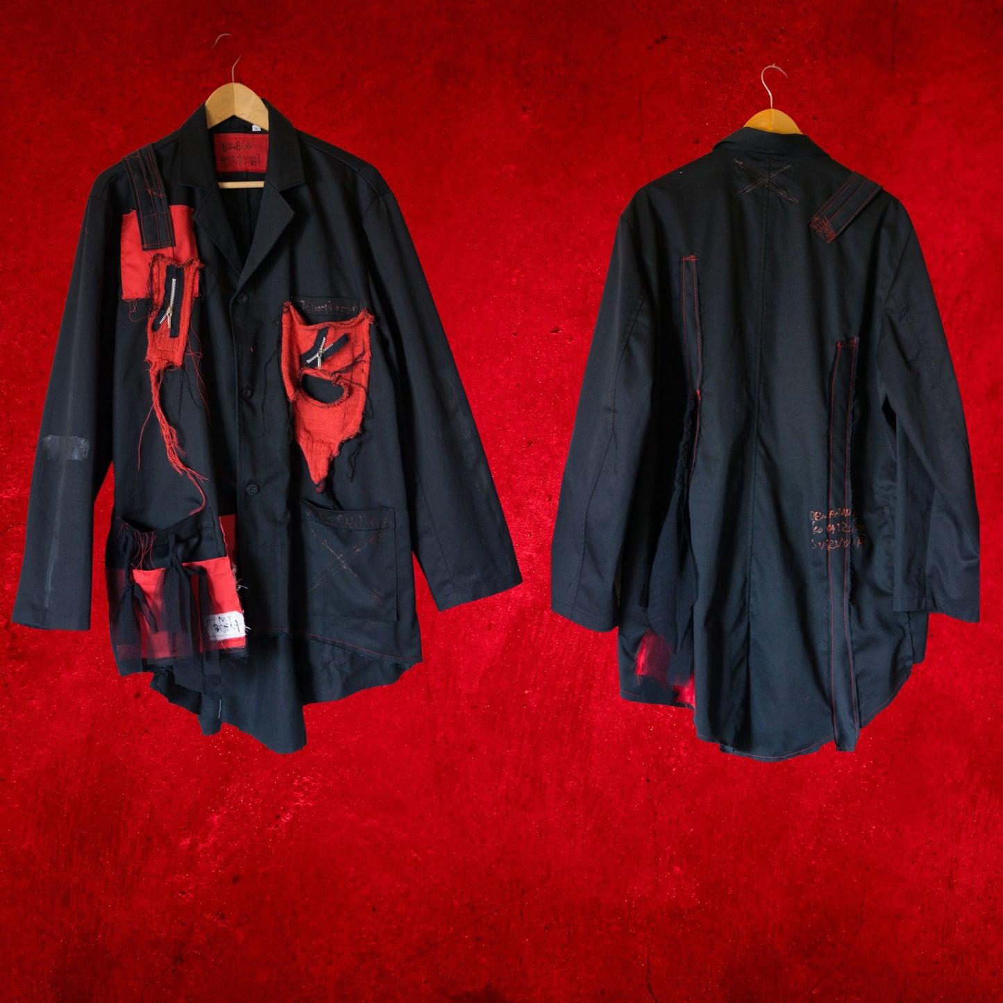 Tokyo Punk Jacke Schwarz Übergröße