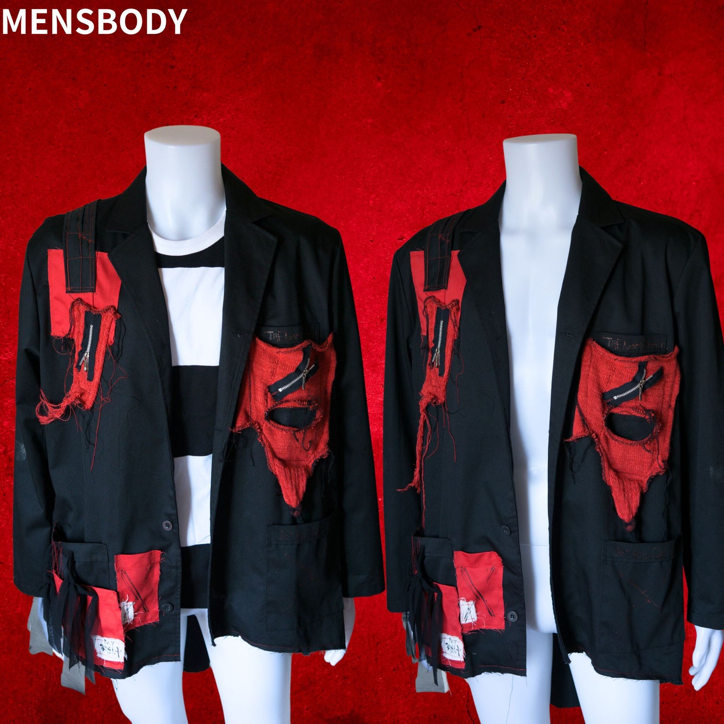 Tokyo Punk Jacke Schwarz Übergröße