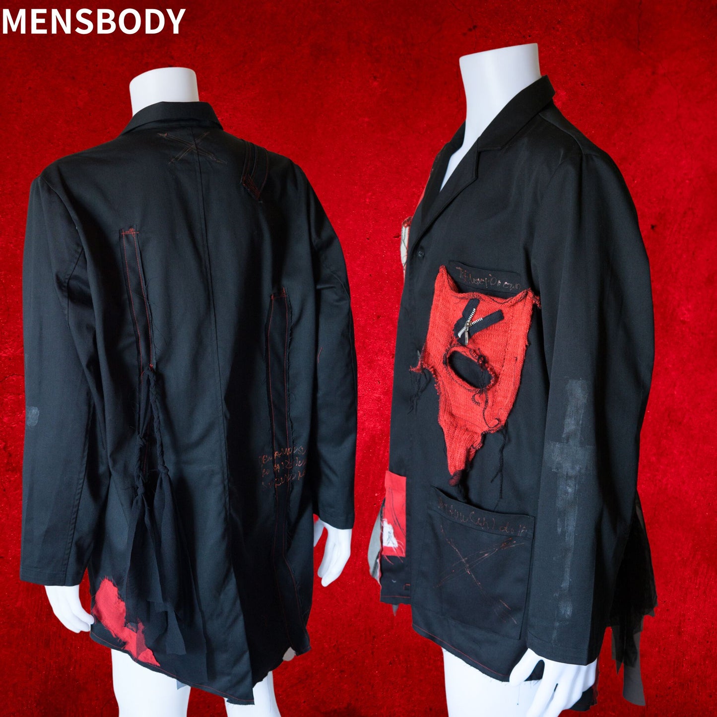 Tokyo Punk Jacke Schwarz Übergröße