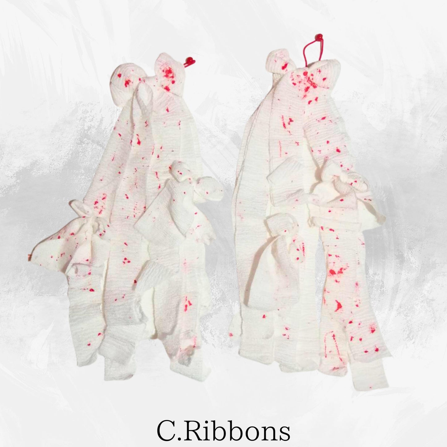 【50cm ish】Bandage Ribbon Hair Ties Yamikawa J Fashion Sweet Sickness Style Set of Two Bloody Long! haha