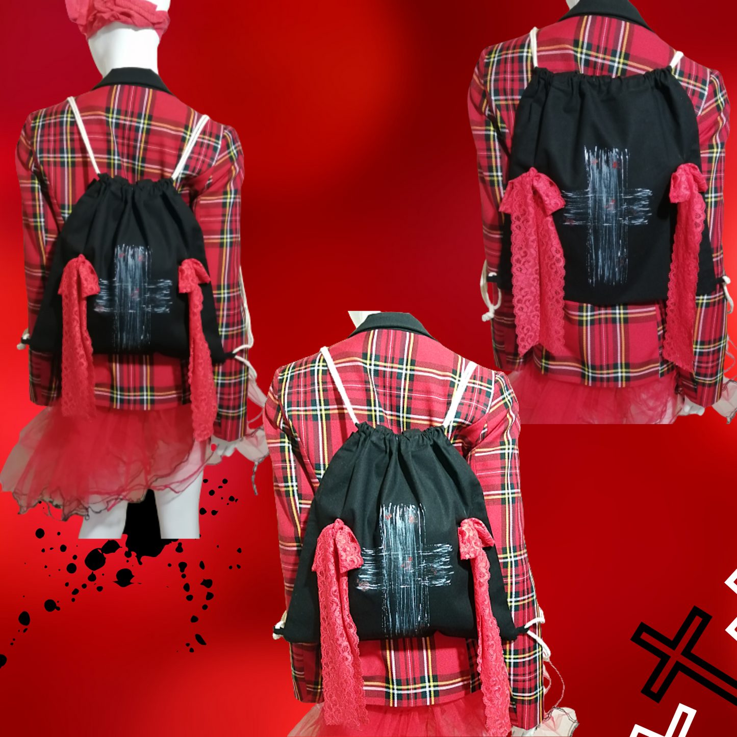 Tokyo Punk Tote-Rucksack Rückseite