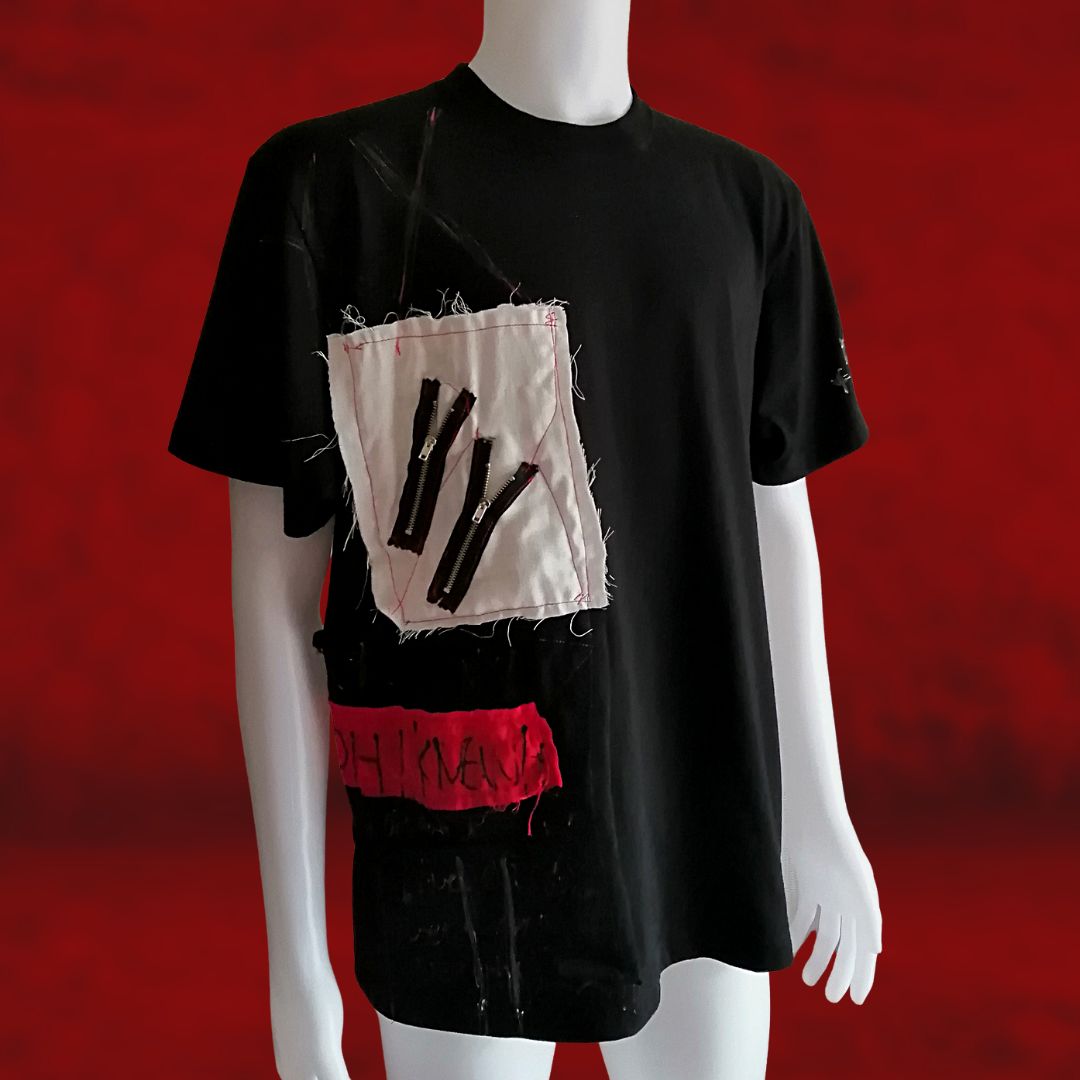 Unisex Tokyo Punk Schwarzes T-Shirt