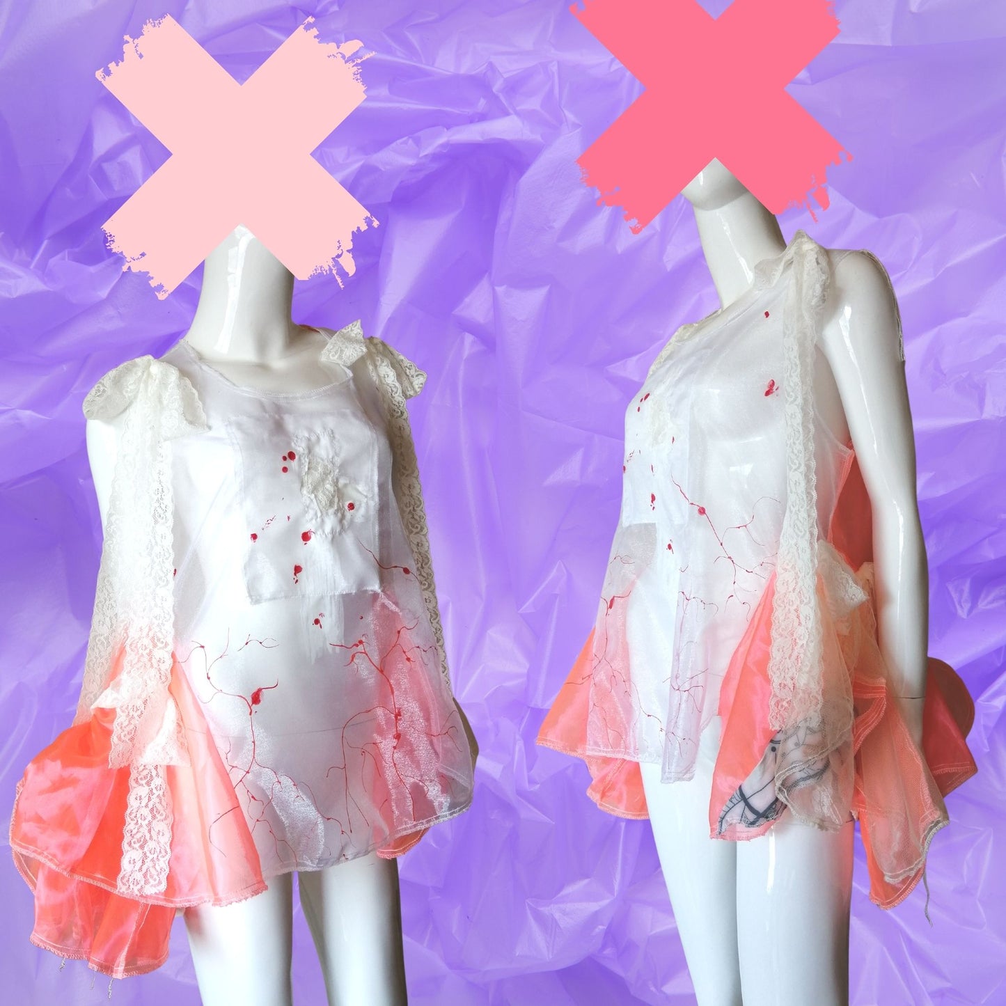 Sweet Sickness See-through! Handmade Sleeveless Pullover Top