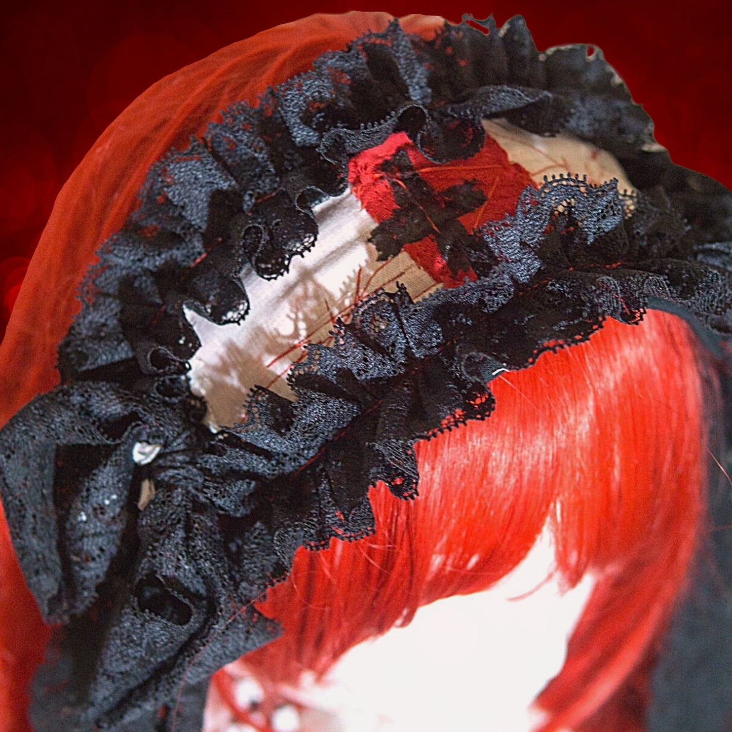 Japanischer Gothic- und Lolita-Mode-Kopfschmuck Handgefertigt