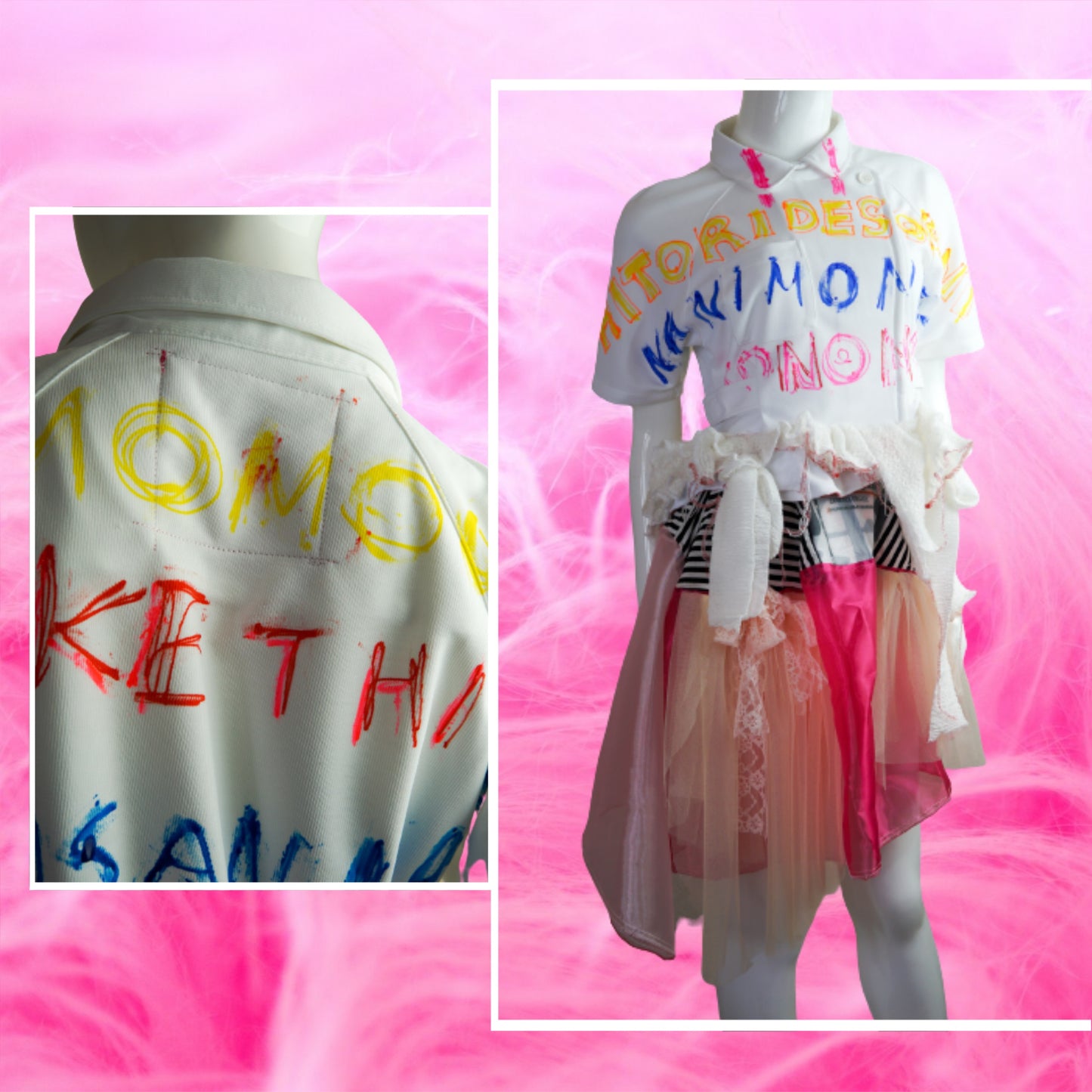 Krankenschwester-Pullover im Harajuku-Stil der 90er Jahre