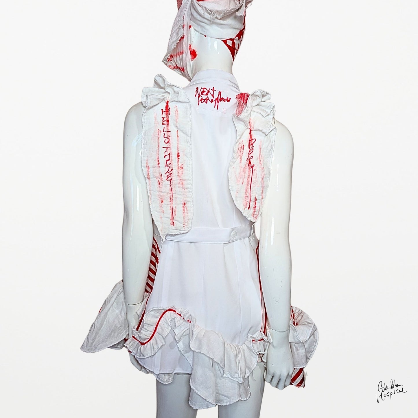 BLABLA Nurse | “Omimai” Gauze Frill Detail Dress