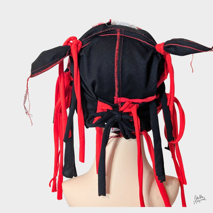 Heart No.012 | Red and Black Head Piece