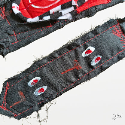 Black Gauze Layer Tie