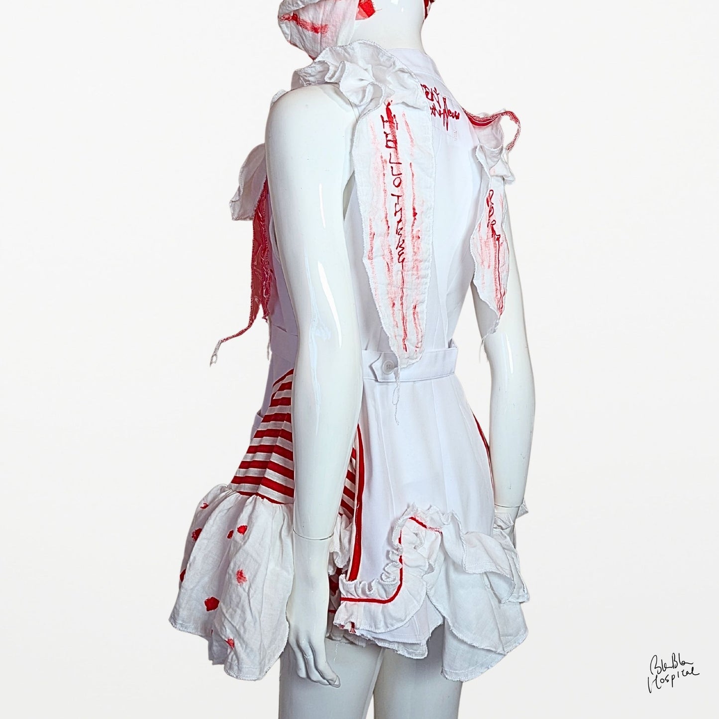 BLABLA Nurse | “Omimai” Gauze Frill Detail Dress