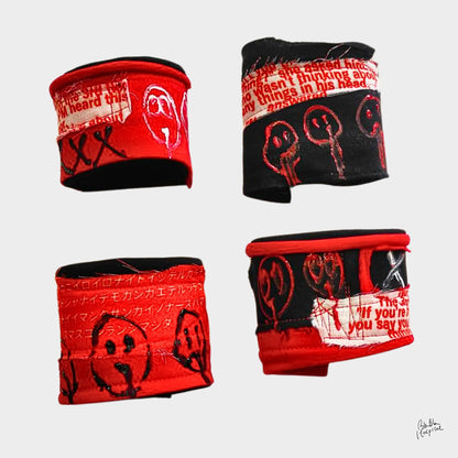 Twinmood Wristband Collection | Black with Red