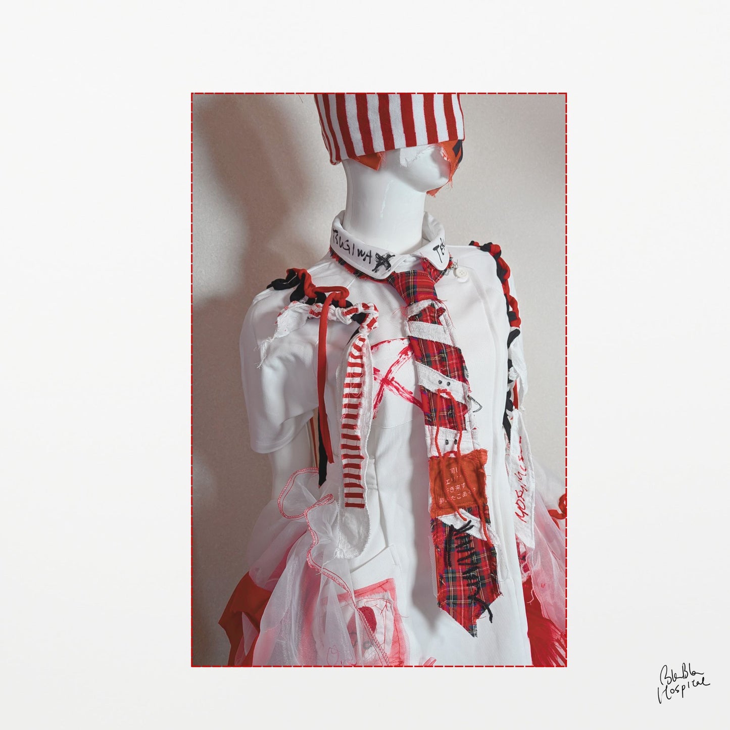 Red Check Ghost Tie