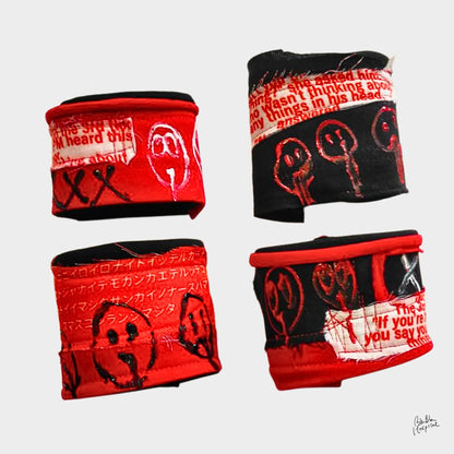 Twinmood Wristband Collection | Black with Red