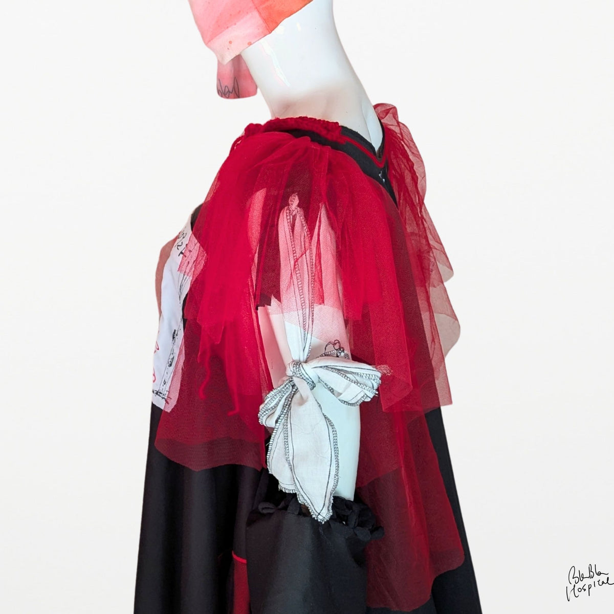 Abstract Microscope | Cape-style Dress
