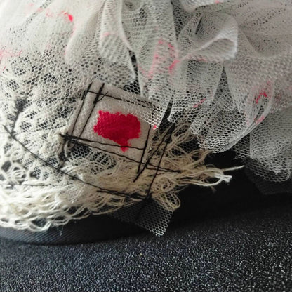 White Hospital OMIMAI Design – Black Nurse Cap