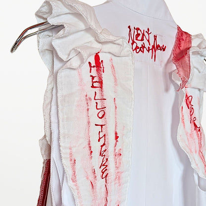 BLABLA Nurse | “Omimai” Gauze Frill Detail Dress