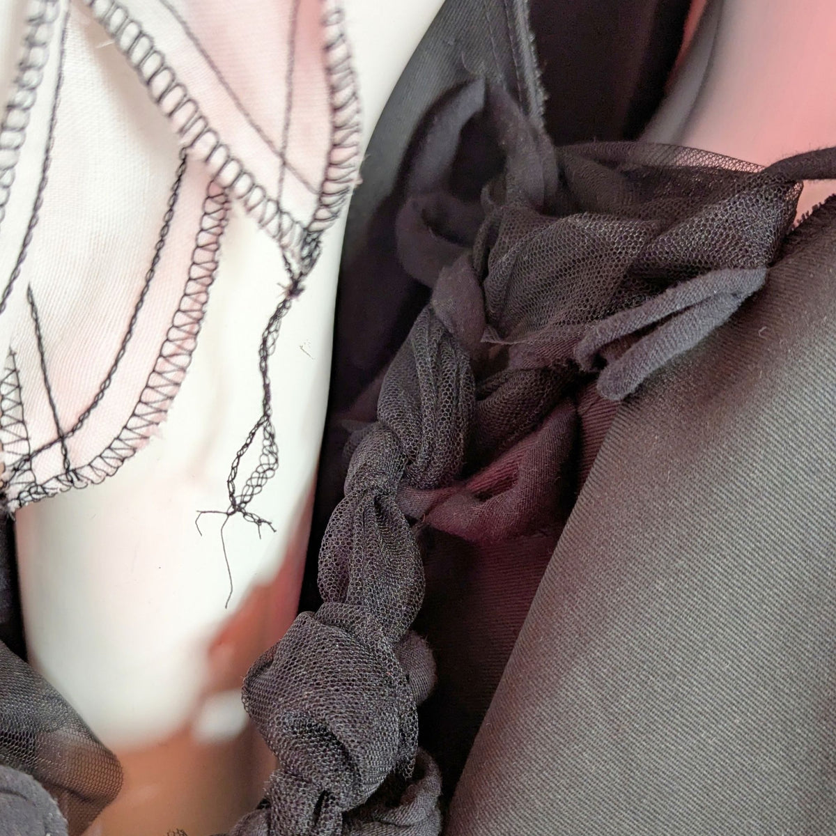 Abstract Microscope | Cape-style Dress