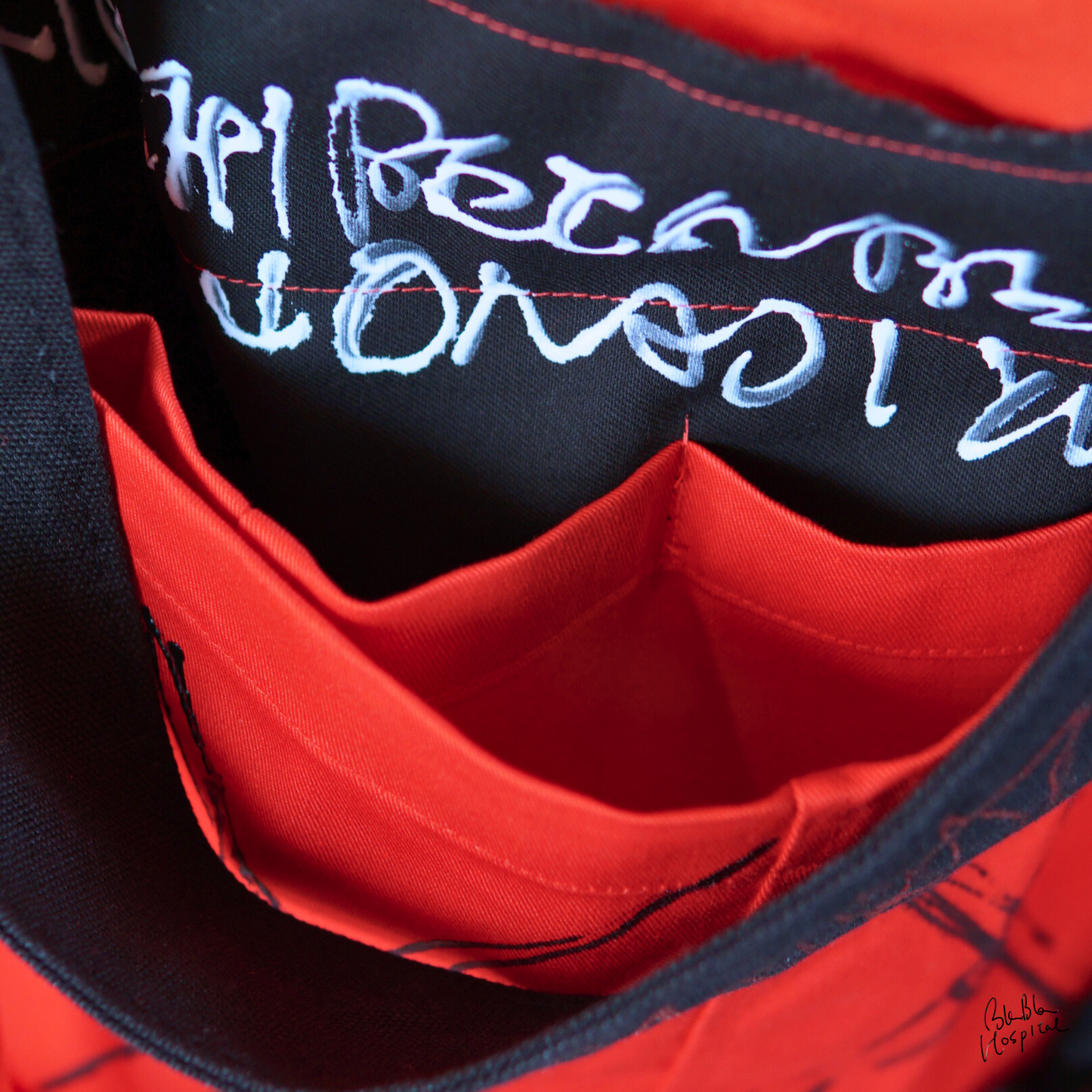 Carry the Whole Blabla World 00.4 | Improvised Knit Work - Art Tote Bag