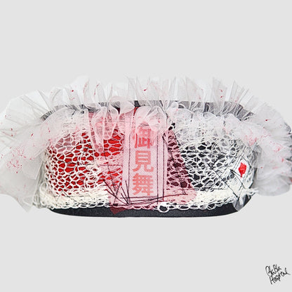 White Hospital OMIMAI Design – Black Nurse Cap