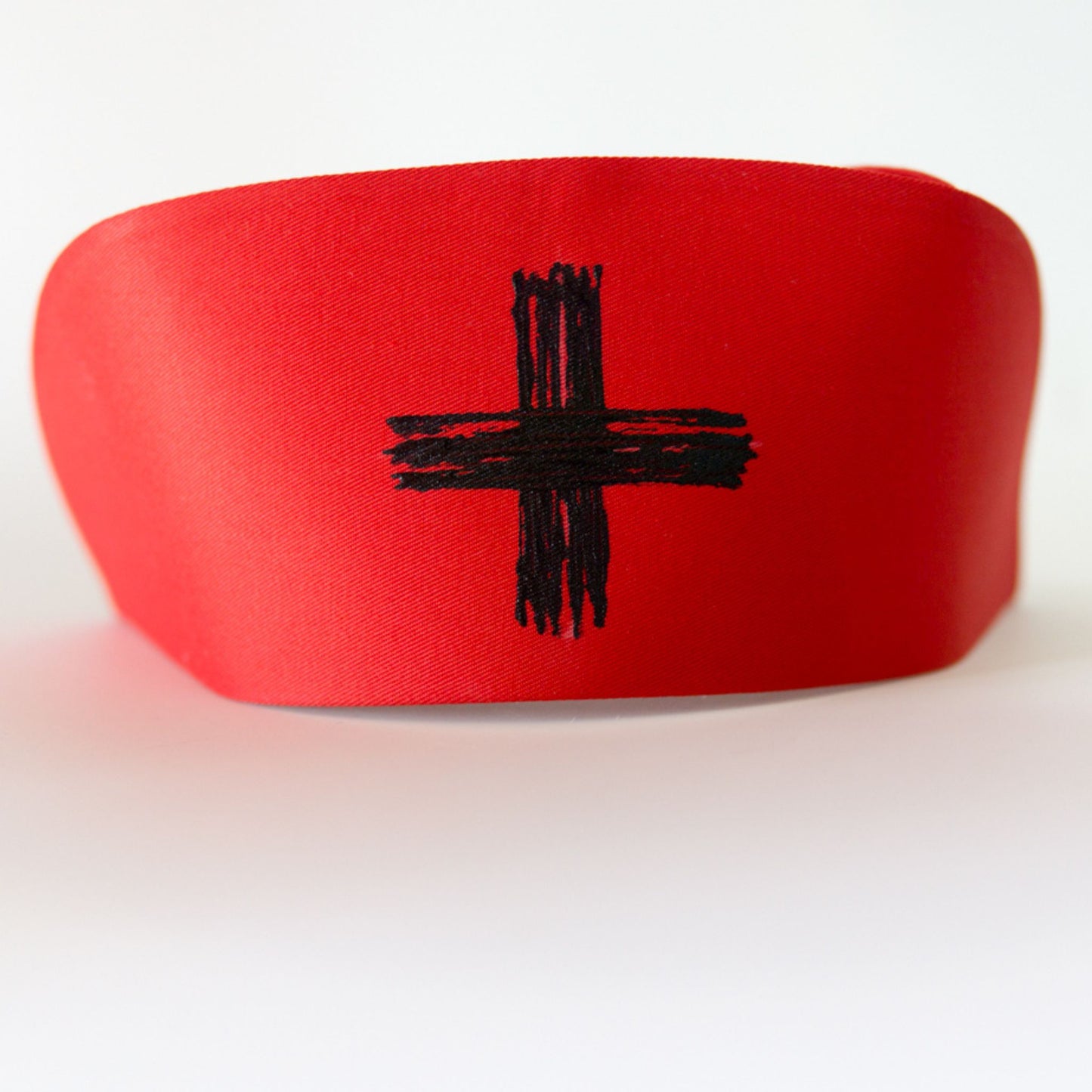 Black Cross Paint Gothic Red Nurse Cap Medical Fashion