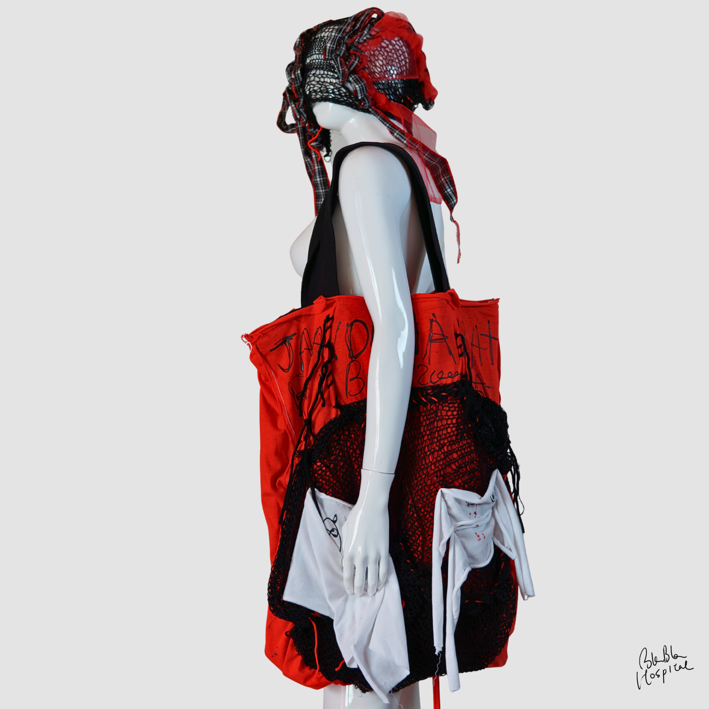 Carry the Whole Blabla World 00.4 | Improvised Knit Work - Art Tote Bag